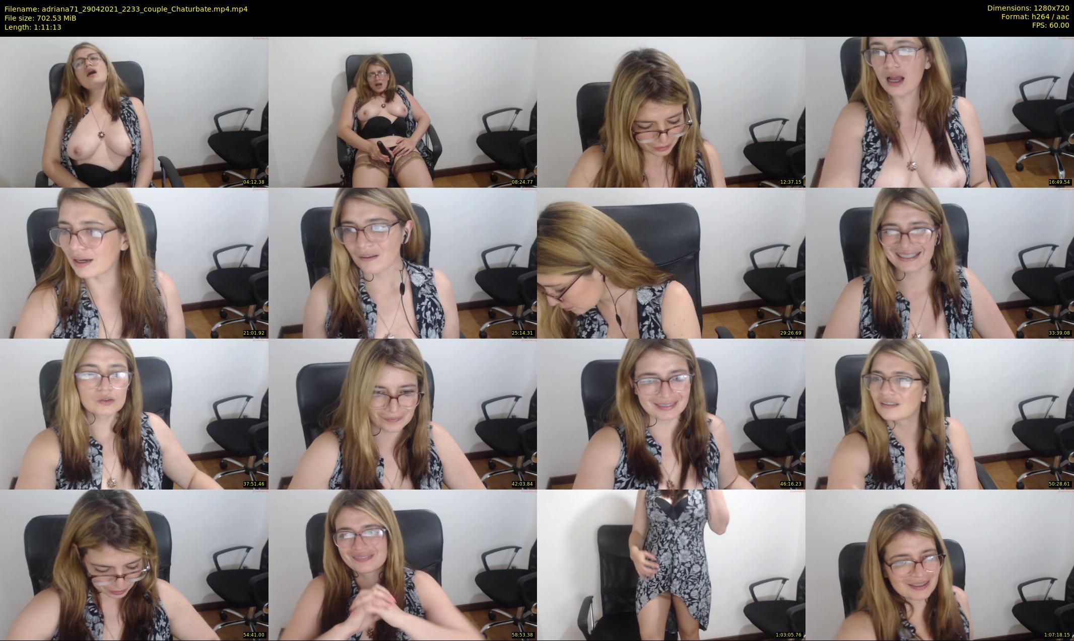 adriana71 — 72 minute Chaturbate couple cam show recording, 720p, Apr 29, 2021