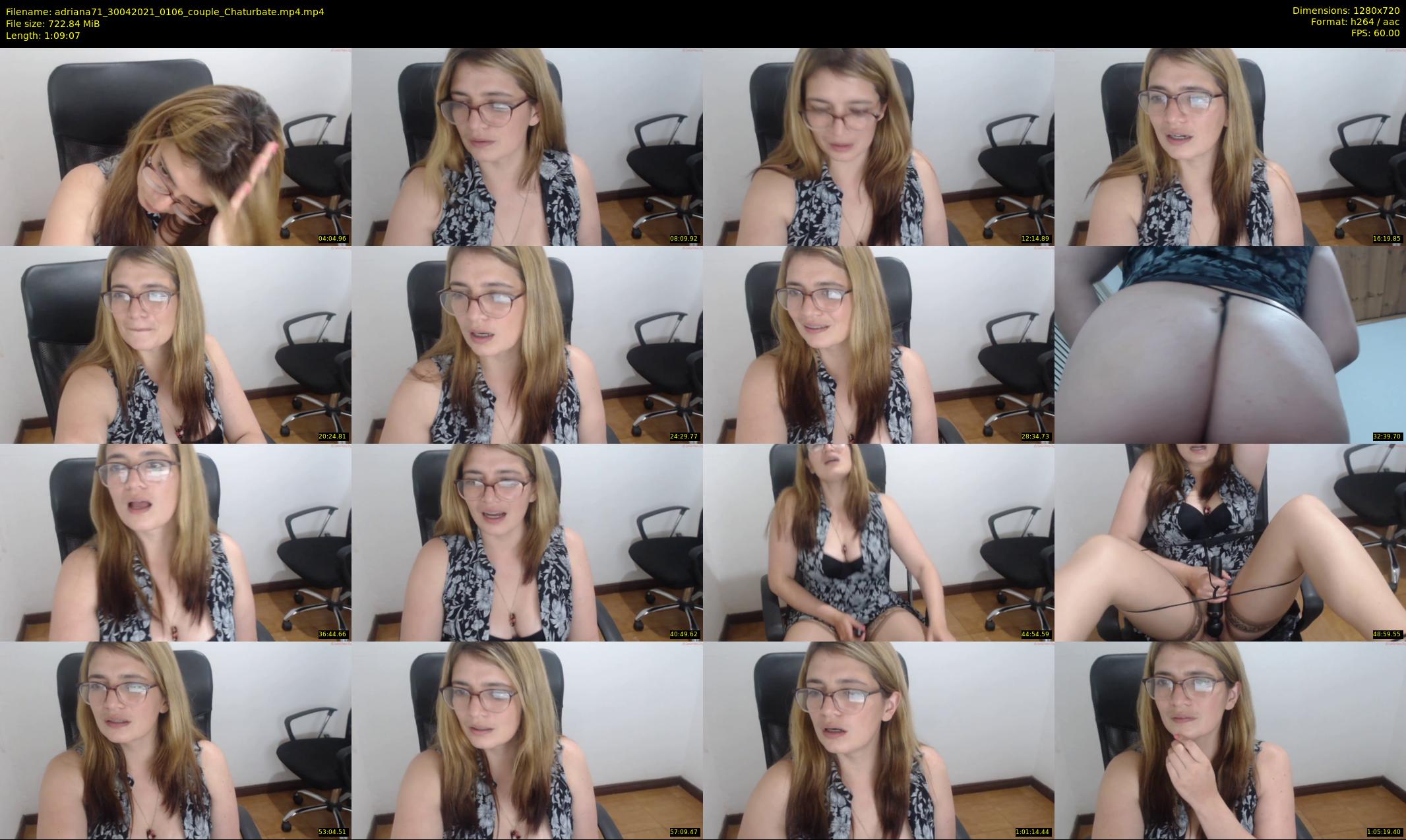 adriana71 — 70 minute Chaturbate couple cam show recording, 720p, Apr 30, 2021