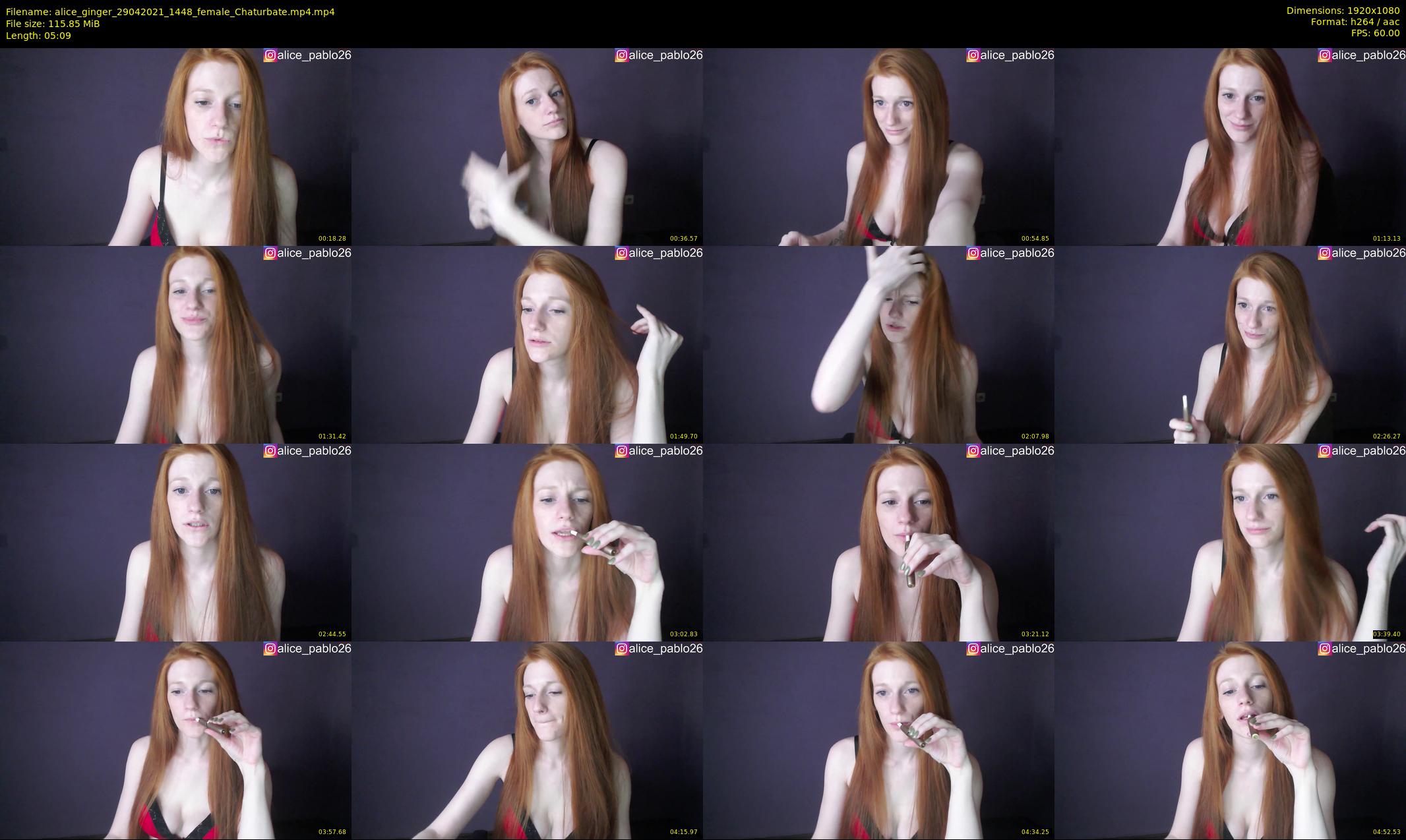 alice_ginger — 6 minute Chaturbate female cam show recording, 1080p, Apr 29, 2021