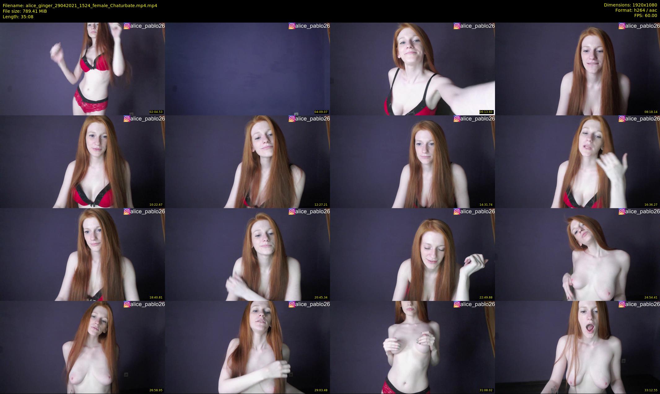 alice_ginger — 36 minute Chaturbate female cam show recording, 1080p, Apr 29, 2021