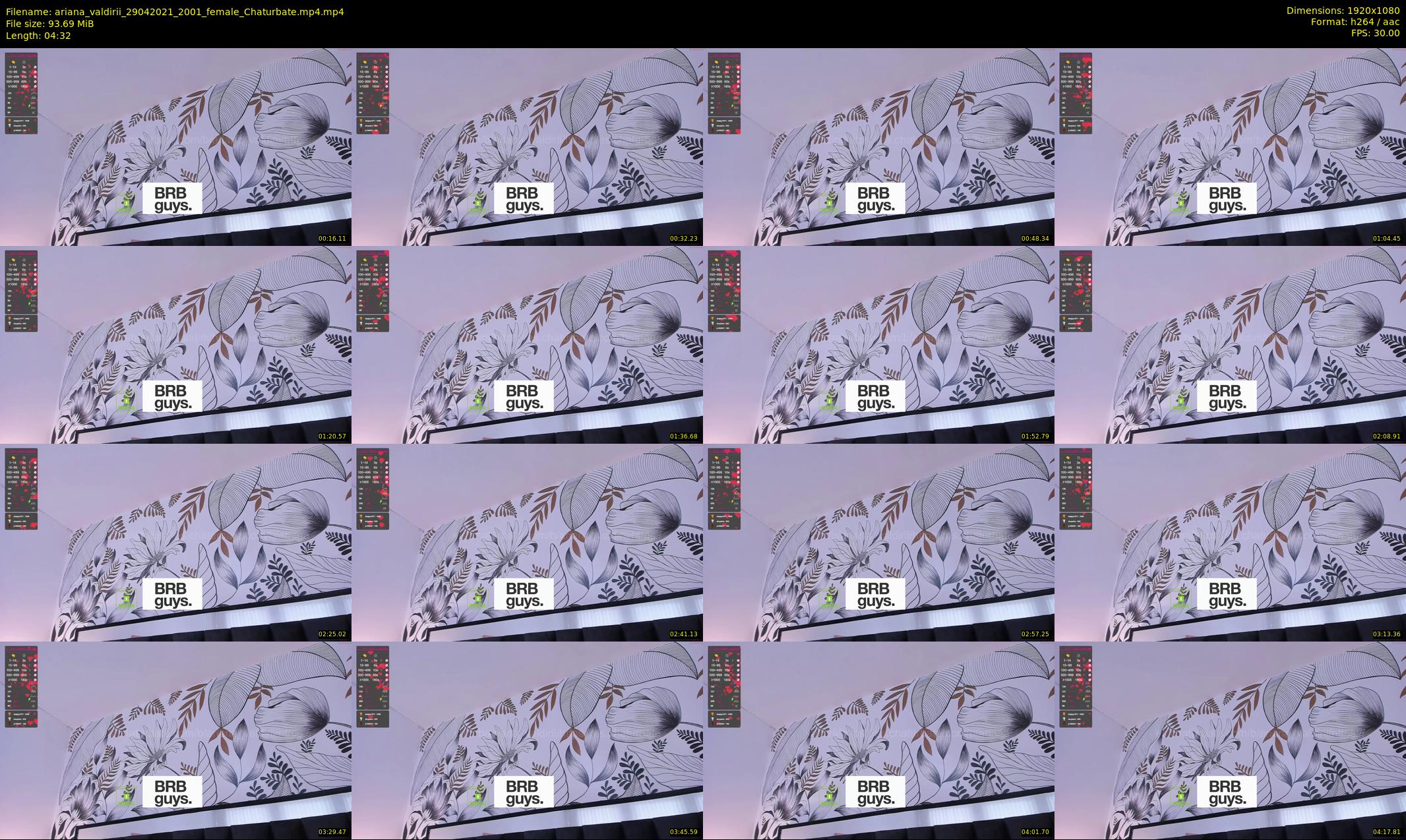 ariana_valdirii — 5 minute Chaturbate female cam show recording, 1080p, Apr 29, 2021