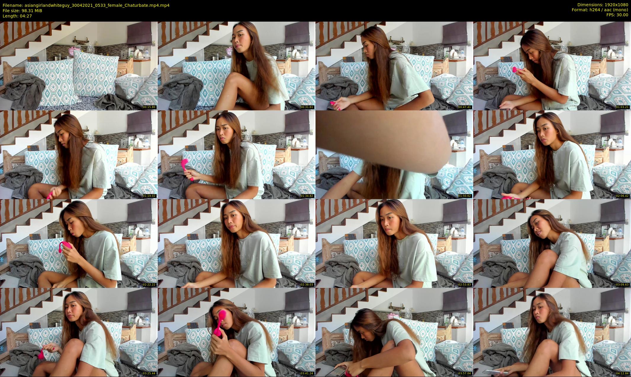 asiangirlandwhiteguy — 5 minute Chaturbate couple cam show recording, 1080p, Apr 30, 2021