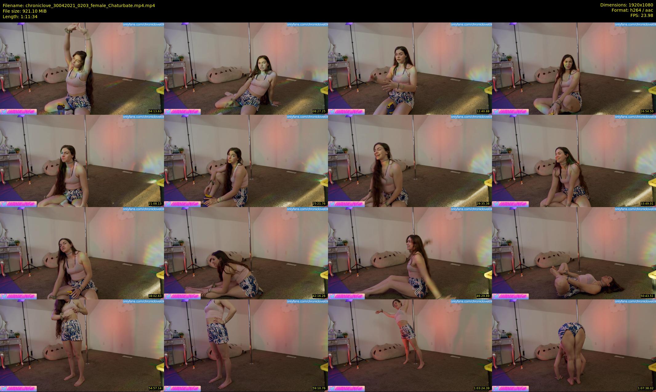 chroniclove — 72 minute Chaturbate female cam show recording, 1080p, Apr 30, 2021
