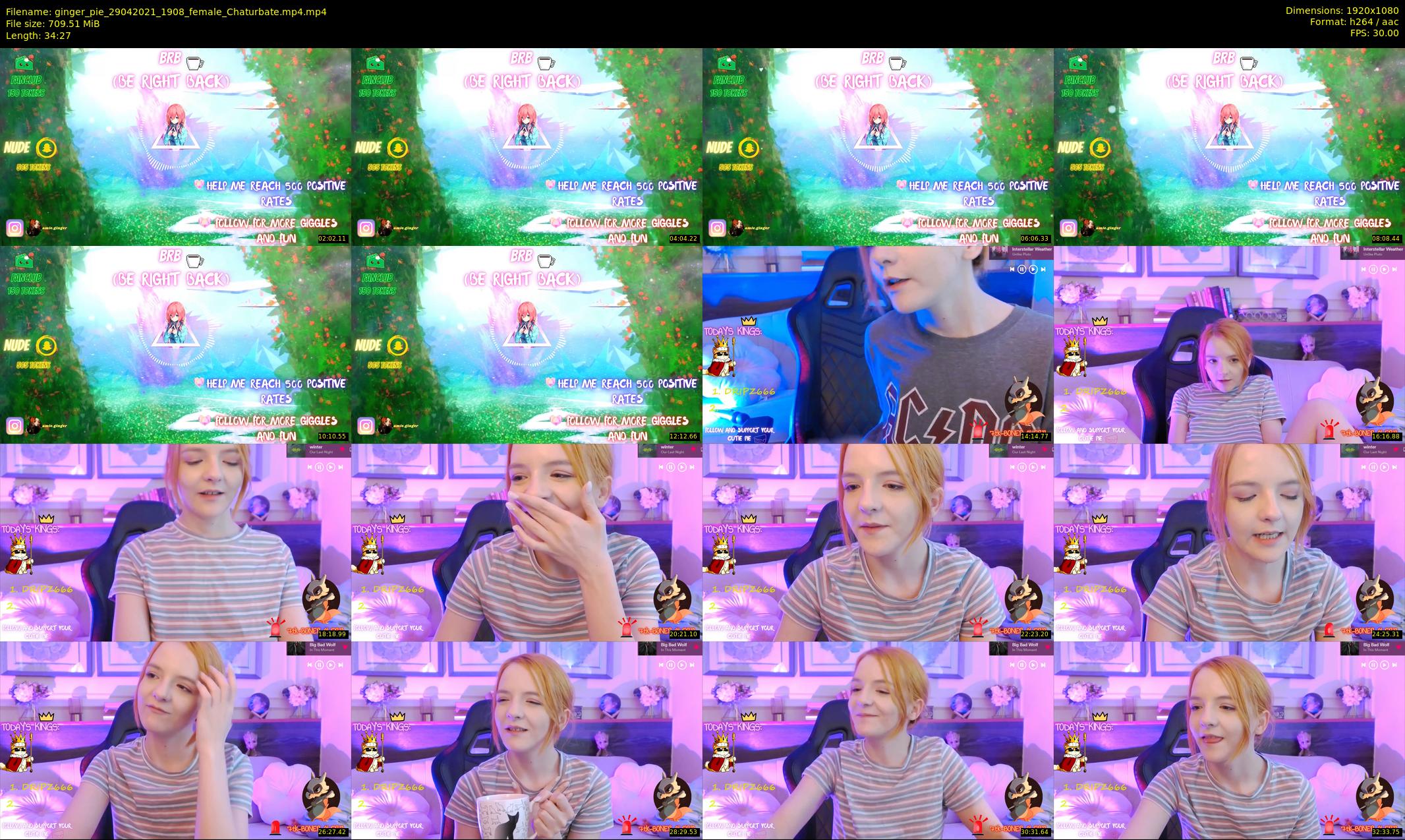 ginger_pie — 35 minute Chaturbate female cam show recording, 1080p, Apr 29, 2021