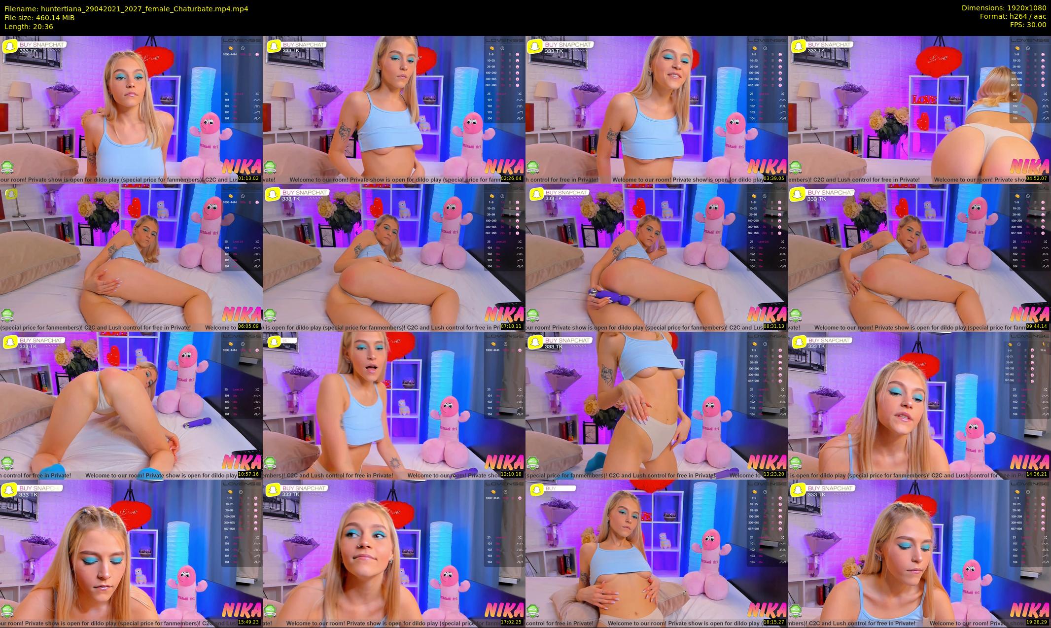huntertiana — 21 minute Chaturbate female cam show recording, 1080p, Apr 29, 2021