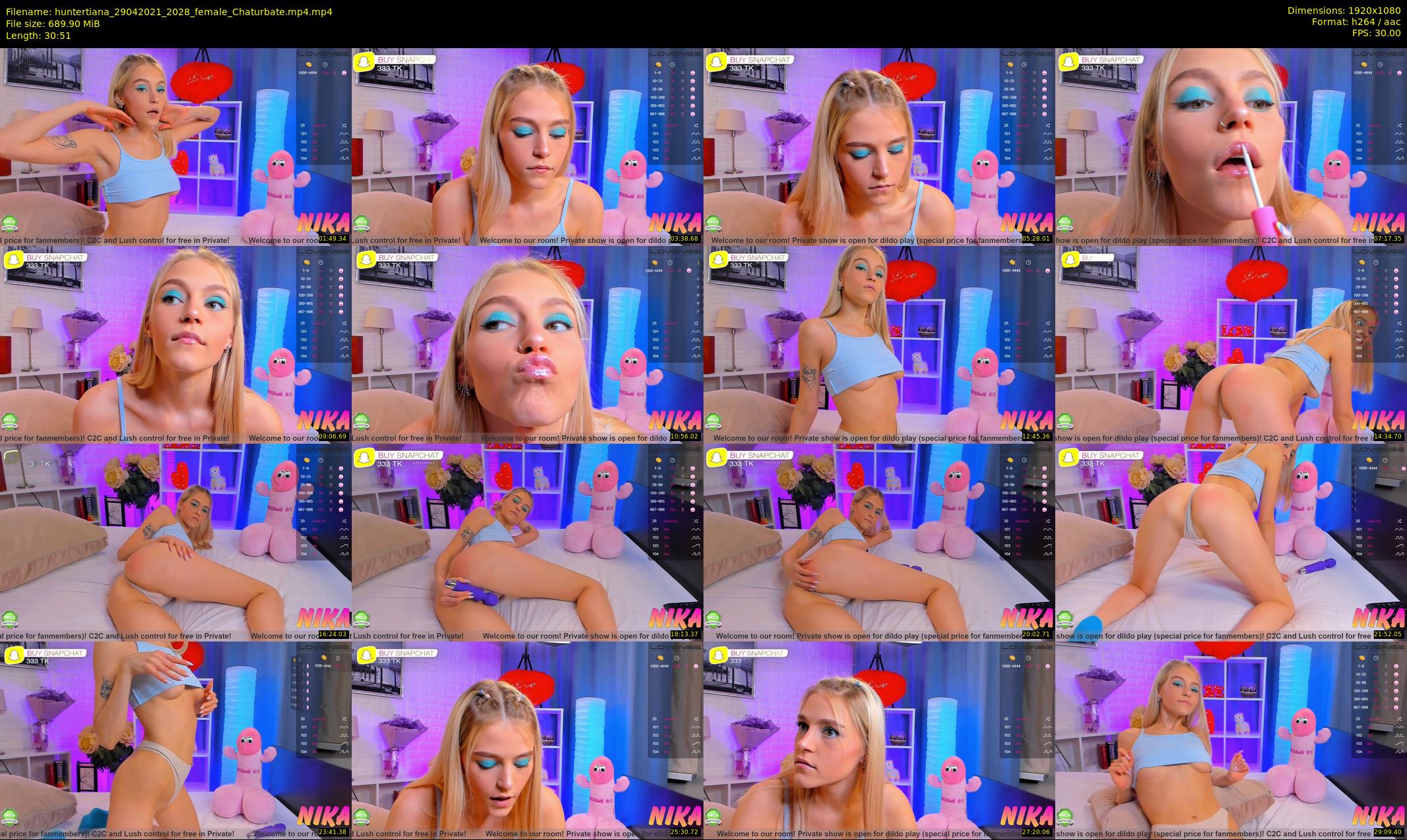 huntertiana — 31 minute Chaturbate female cam show recording, 1080p, Apr 29, 2021