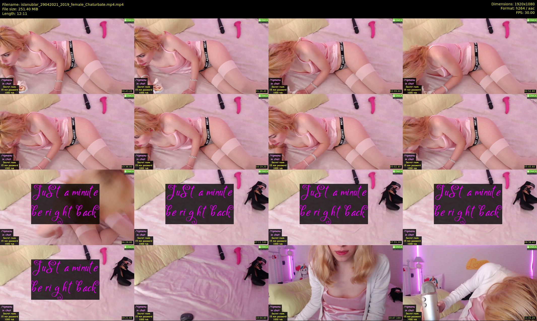 islanublar — 13 minute Chaturbate female cam show recording, 1080p, Apr 29, 2021