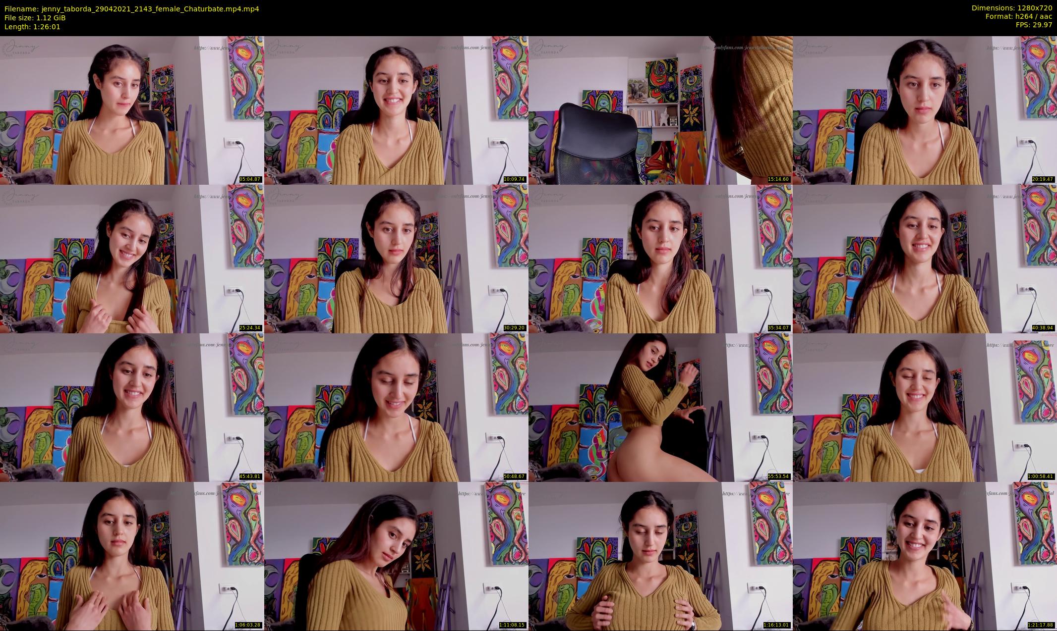 jenny_taborda — 87 minute Chaturbate female cam show recording, 720p, Apr 29, 2021