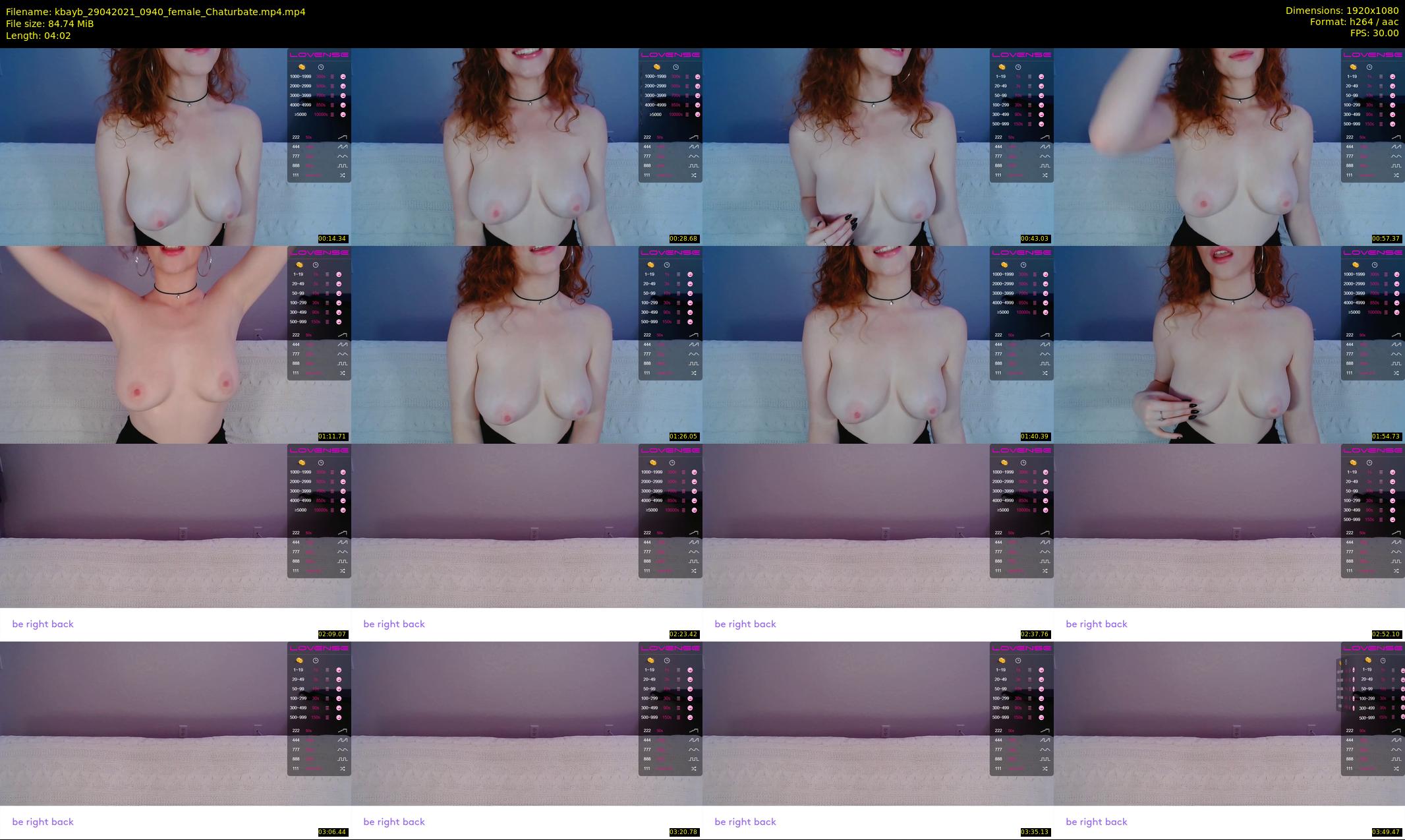 kbayb — 5 minute Chaturbate female cam show recording, 1080p, Apr 29, 2021