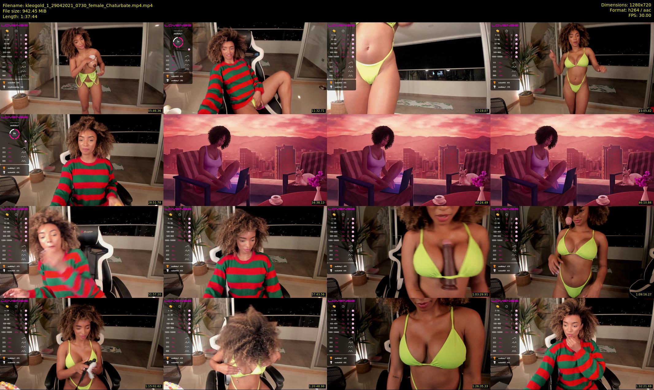 kleogold_1 — 98 minute Chaturbate female cam show recording, 720p, Apr 29, 2021
