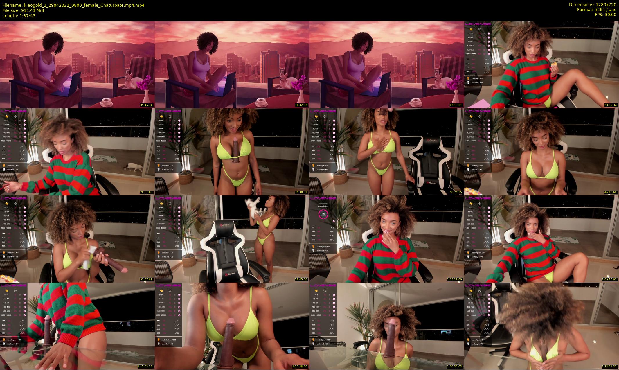 kleogold_1 — 98 minute Chaturbate female cam show recording, 720p, Apr 29, 2021
