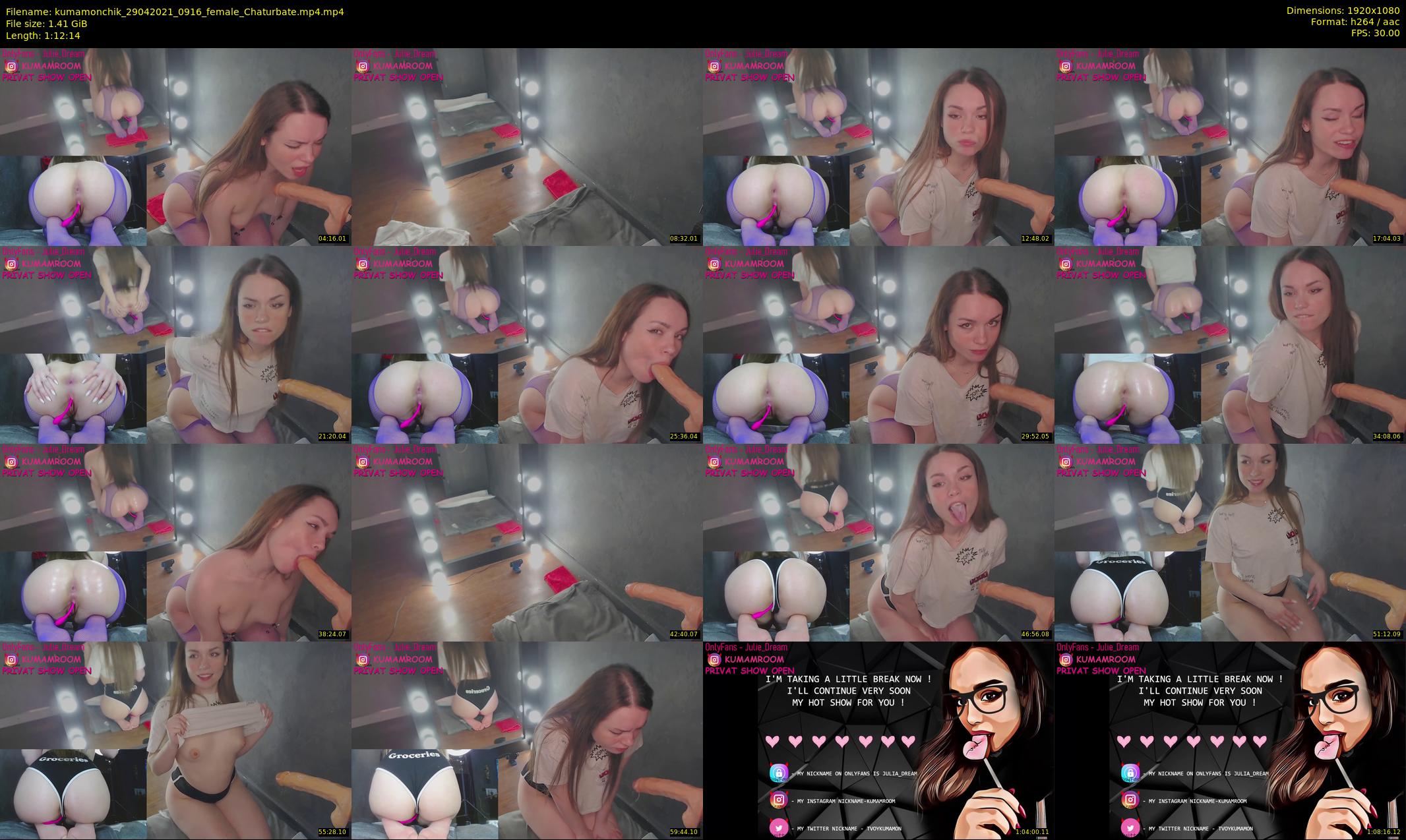 kumamonchik — 73 minute Chaturbate couple cam show recording, 1080p, Apr 29, 2021