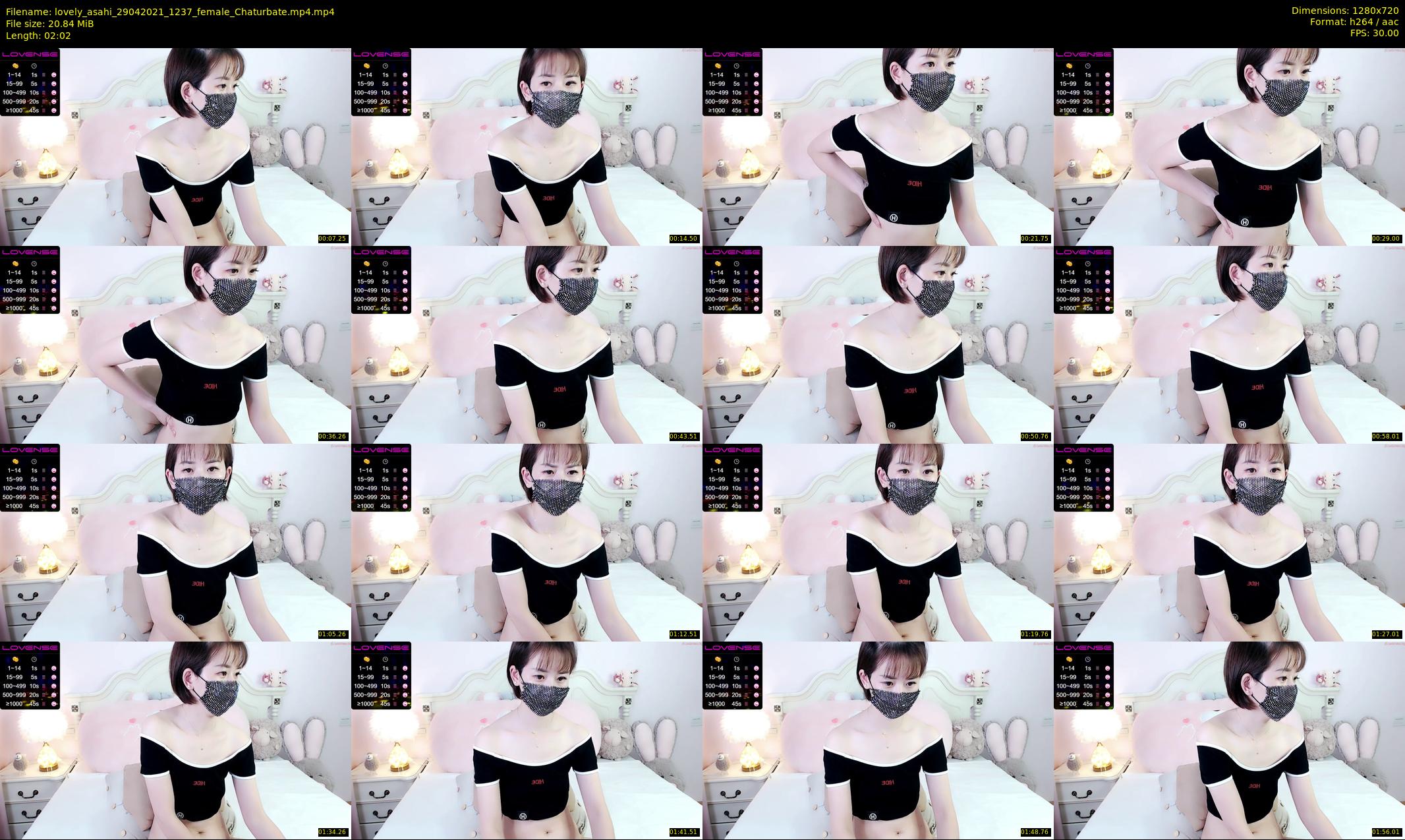 lovely_asahi — 3 minute Chaturbate female cam show recording, 720p, Apr 29, 2021