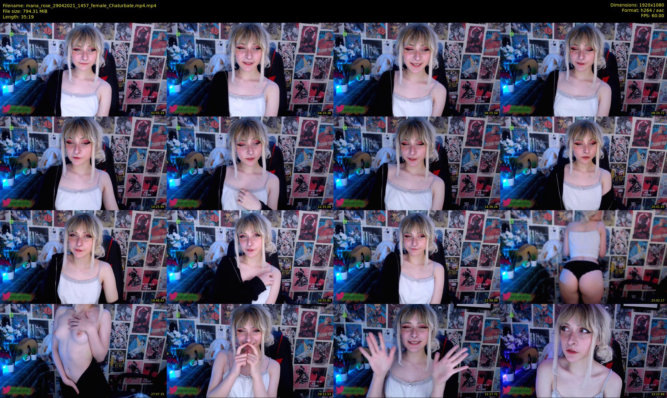 mana_rose — 36 minute Chaturbate female cam show recording, 1080p, Apr 29, 2021