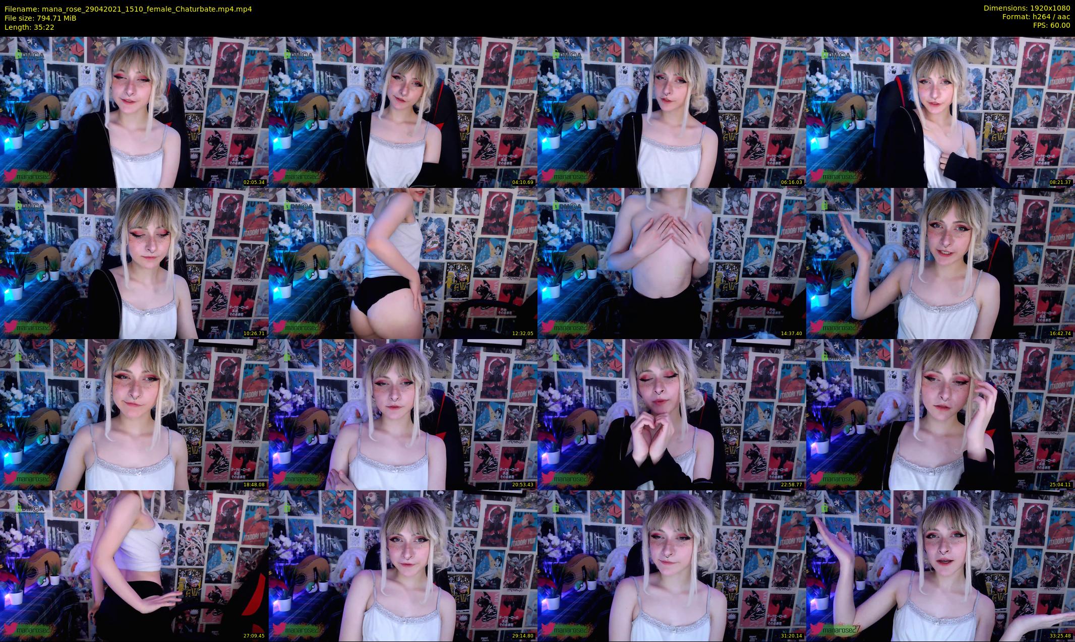 mana_rose — 36 minute Chaturbate female cam show recording, 1080p, Apr 29, 2021