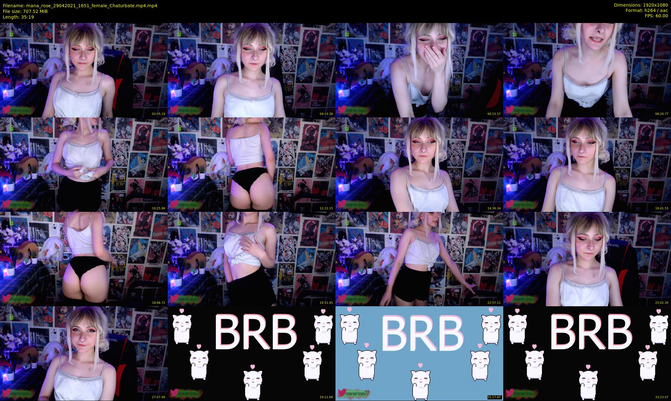 mana_rose — 36 minute Chaturbate female cam show recording, 1080p, Apr 29, 2021
