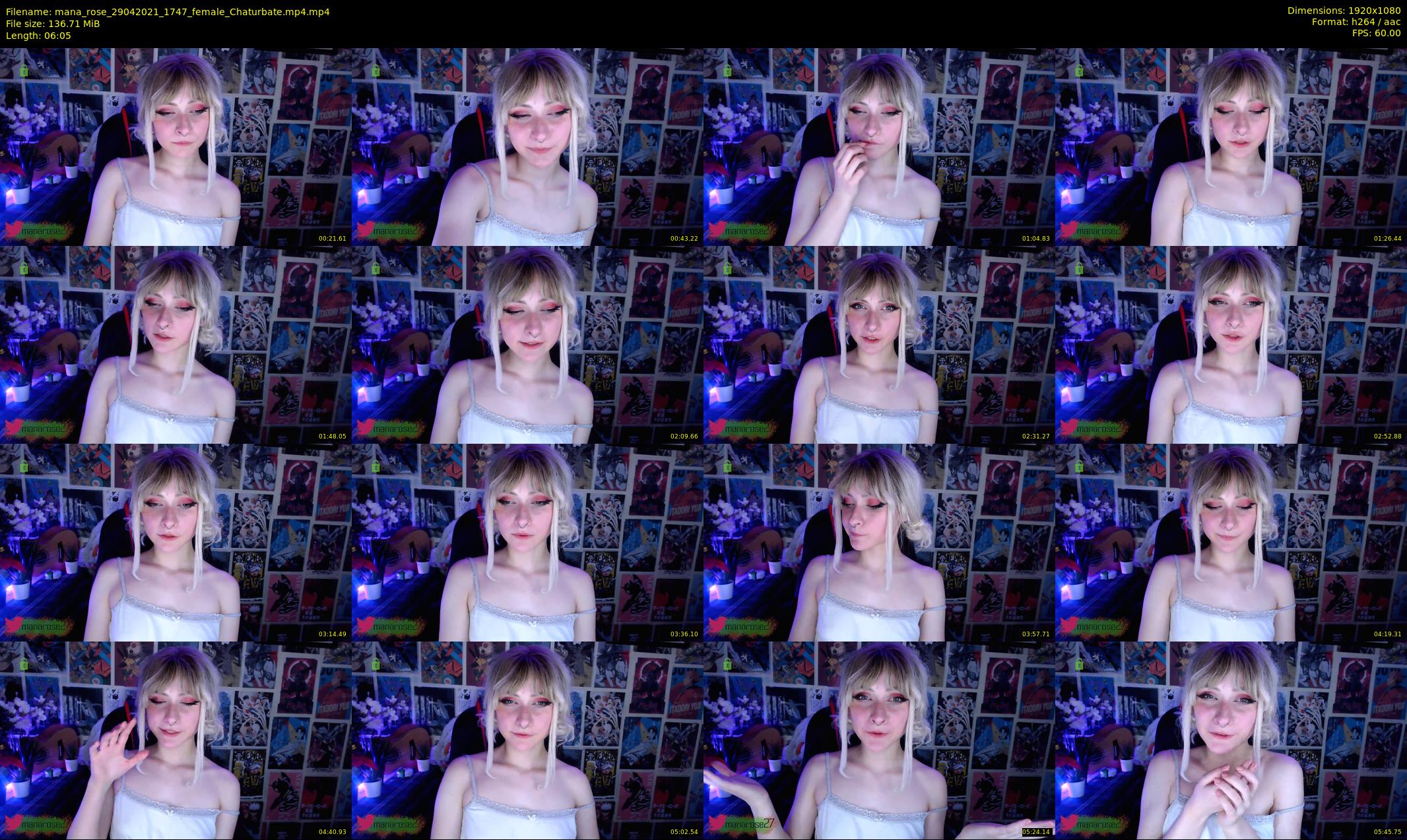 mana_rose — 7 minute Chaturbate female cam show recording, 1080p, Apr 29, 2021