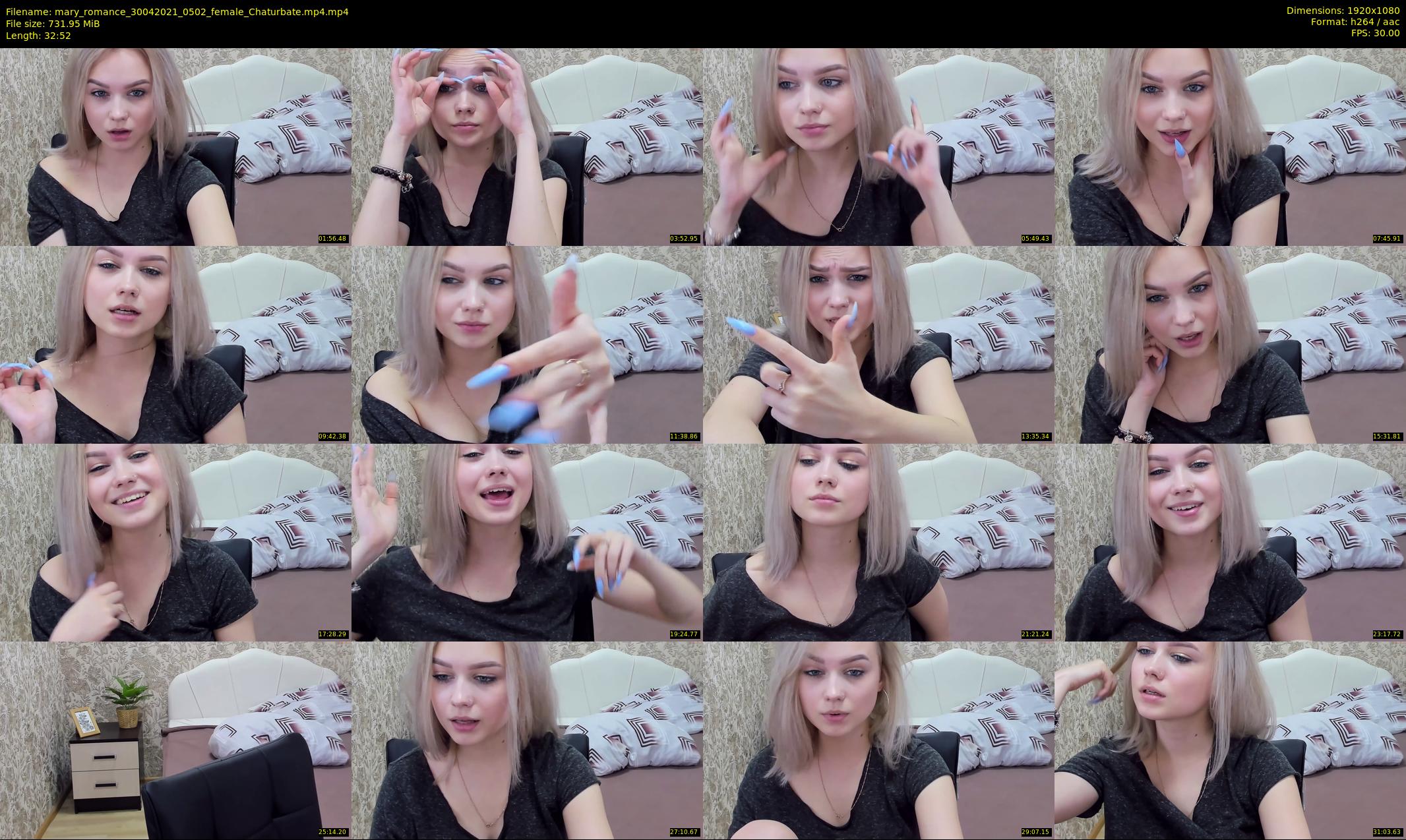 mary_romance — 33 minute Chaturbate female cam show recording, 1080p, Apr 30, 2021