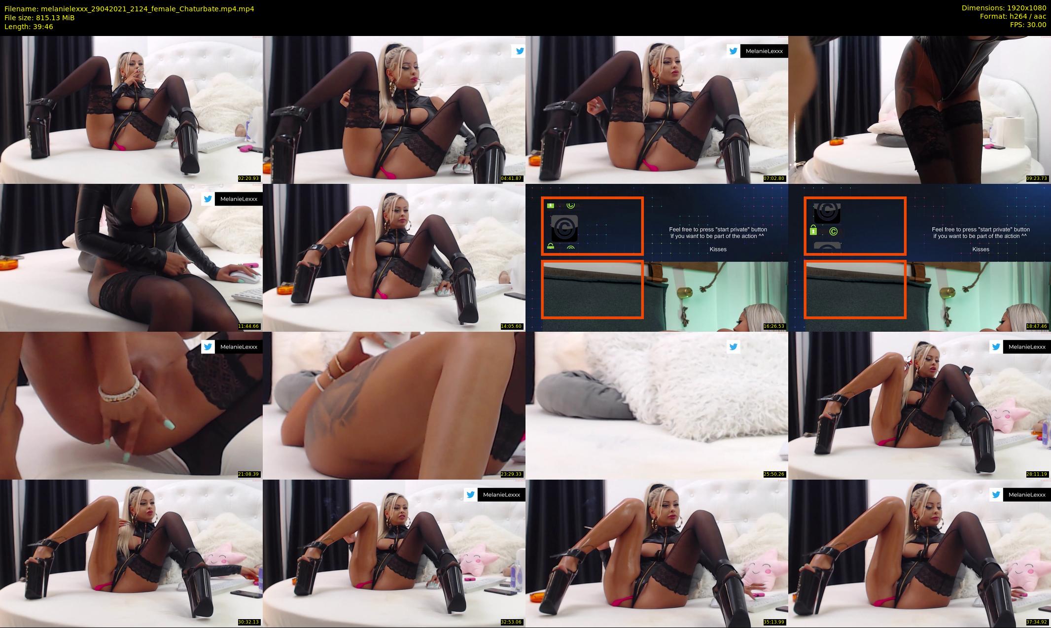 melanielexxx — 40 minute Chaturbate female cam show recording, 1080p, Apr 29, 2021
