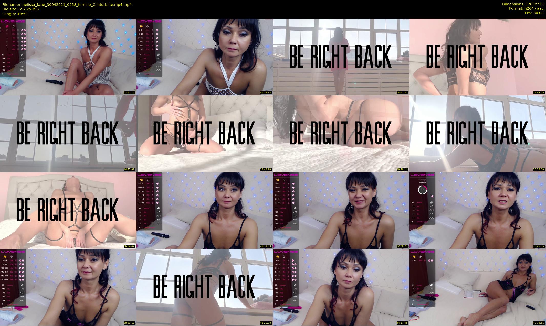 melissa_fane — 50 minute Chaturbate female cam show recording, 720p, Apr 30, 2021
