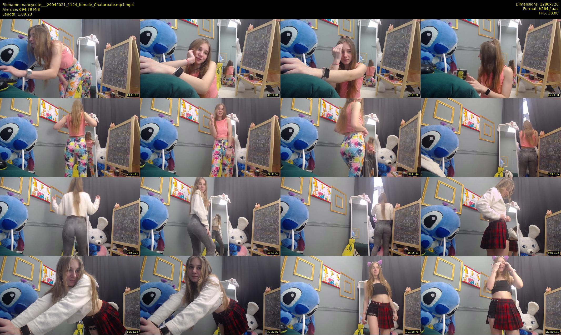 nancycute__ — 70 minute Chaturbate female cam show recording, 720p, Apr 29, 2021