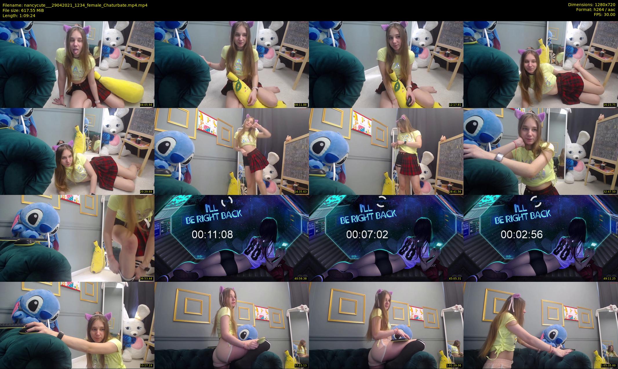 nancycute__ — 70 minute Chaturbate female cam show recording, 720p, Apr 29, 2021