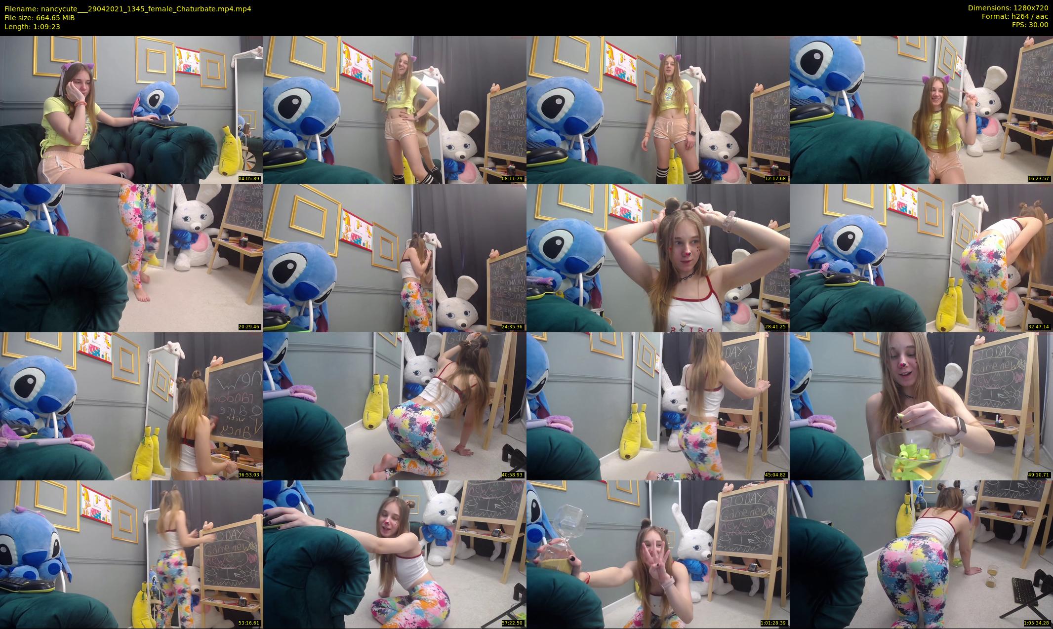 nancycute__ — 70 minute Chaturbate female cam show recording, 720p, Apr 29, 2021