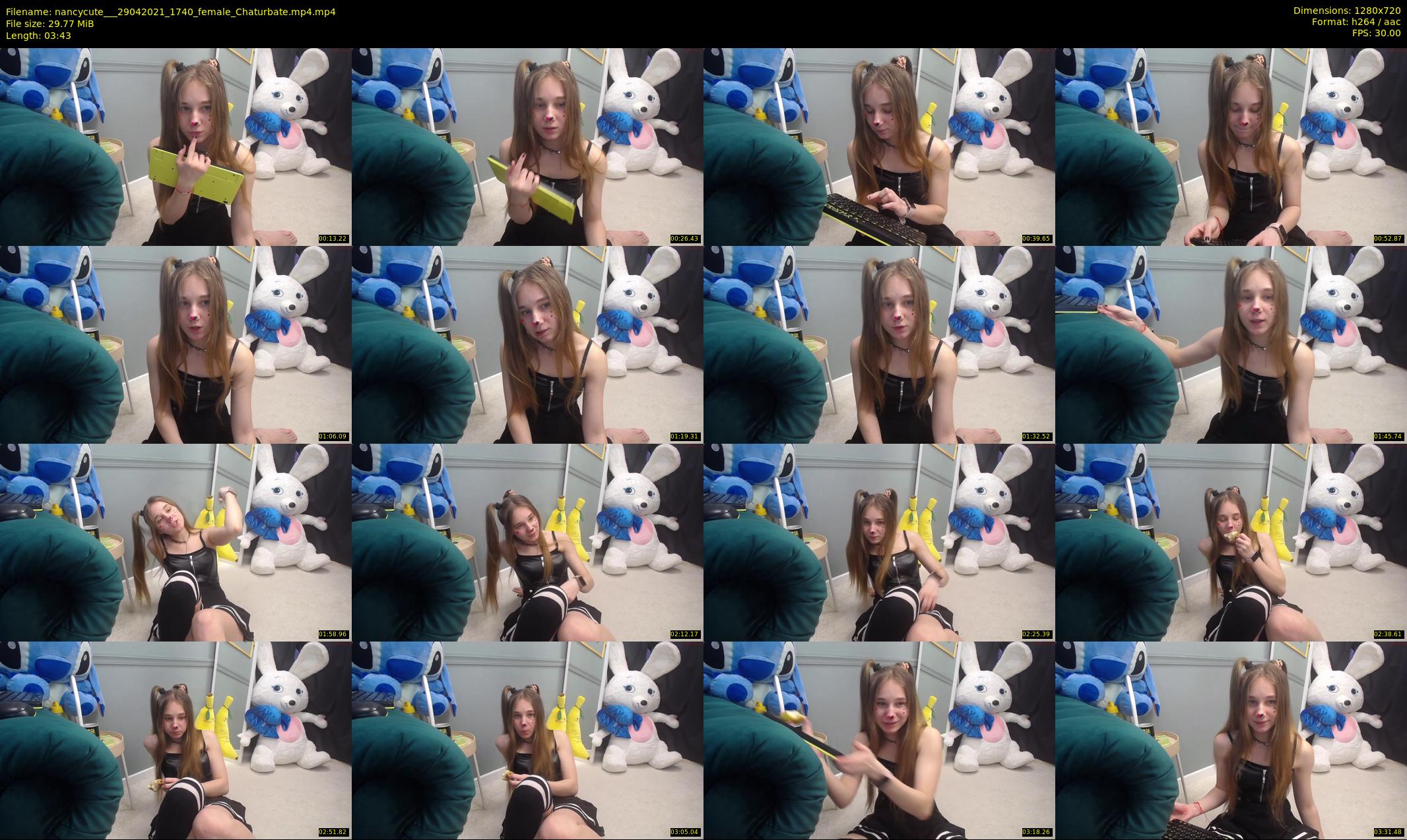 nancycute__ — 4 minute Chaturbate female cam show recording, 720p, Apr 29, 2021
