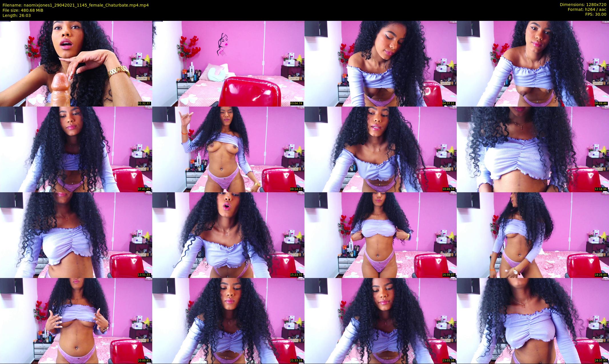 naomixjones1 — 27 minute Chaturbate female cam show recording, 720p, Apr 29, 2021