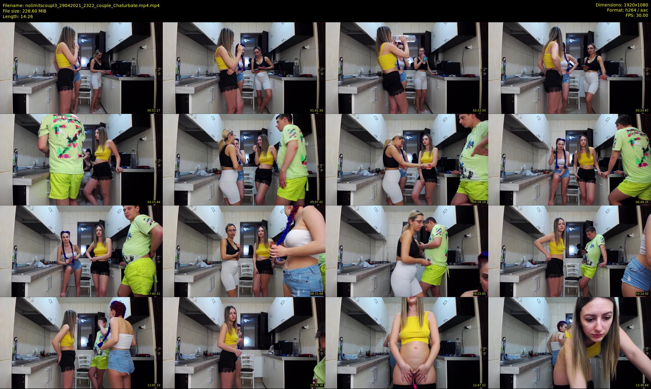 nolimitscoupl3 — 15 minute Chaturbate couple cam show recording, 1080p, Apr 29, 2021