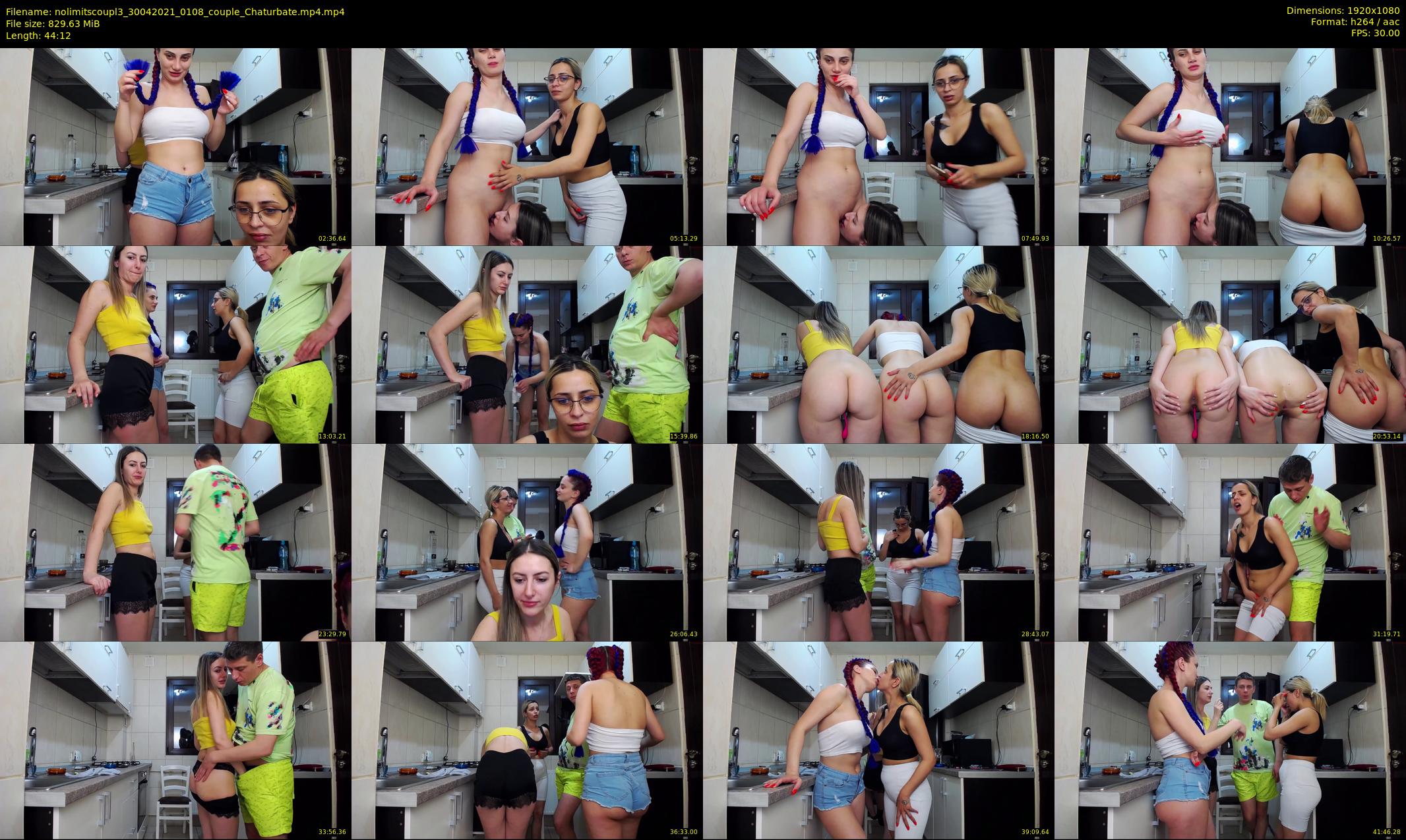 nolimitscoupl3 — 45 minute Chaturbate couple cam show recording, 1080p, Apr 30, 2021