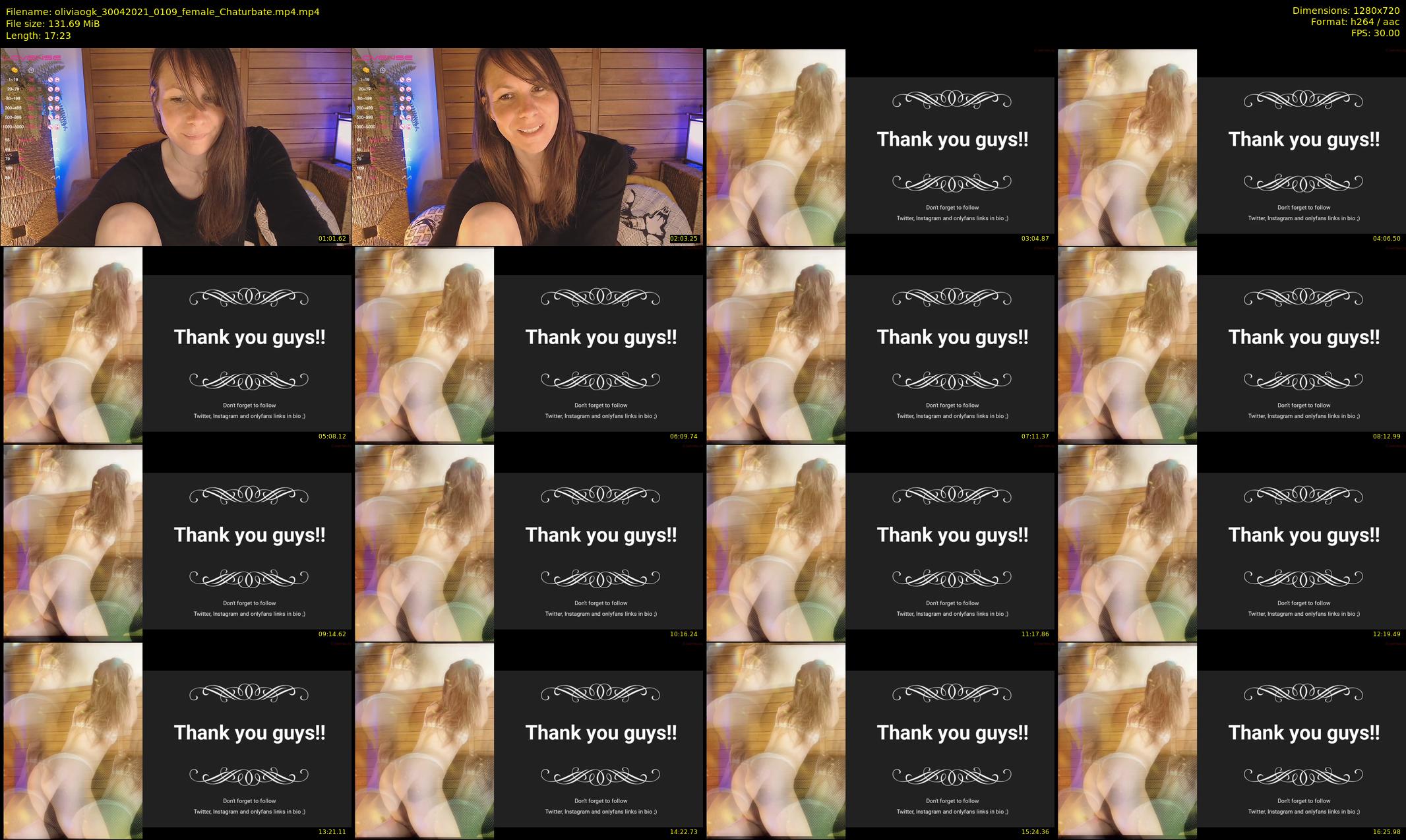 oliviaogk — 18 minute Chaturbate female cam show recording, 720p, Apr 30, 2021