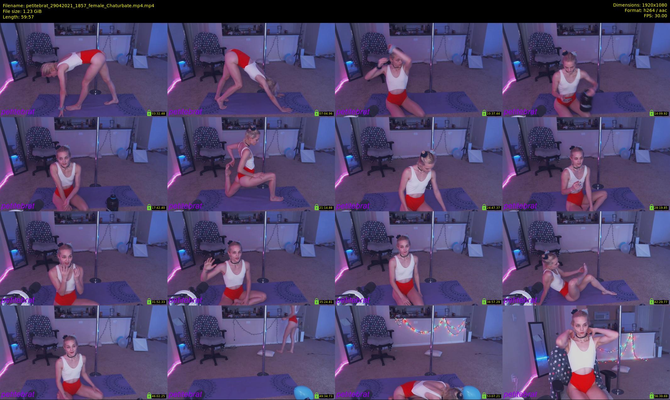 petitebrat — 60 minute Chaturbate female cam show recording, 1080p, Apr 29, 2021