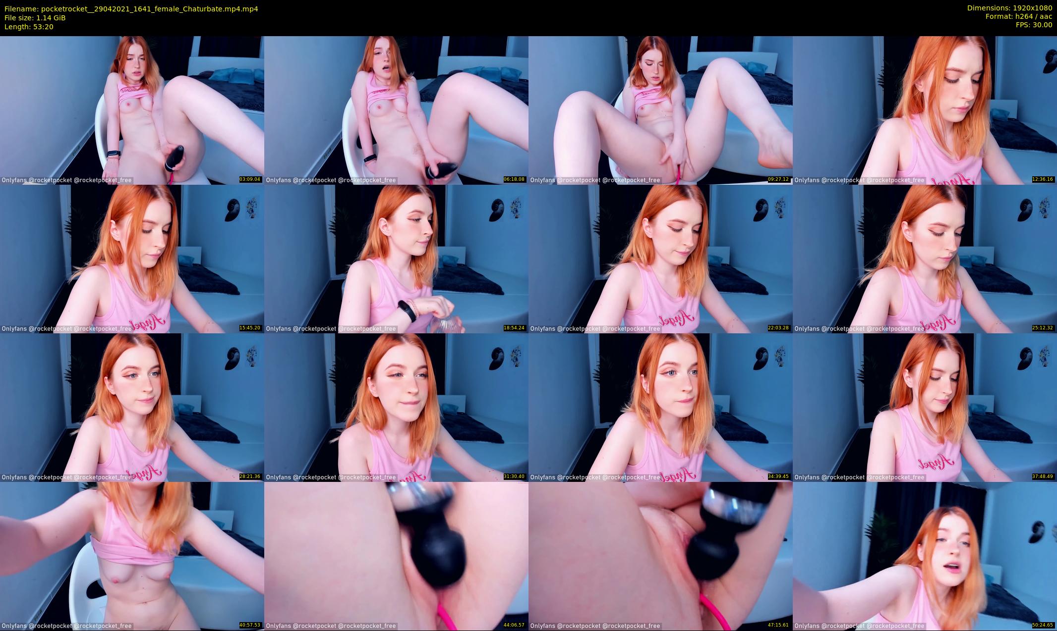 pocketrocket_ — 54 minute Chaturbate female cam show recording, 1080p, Apr 29, 2021