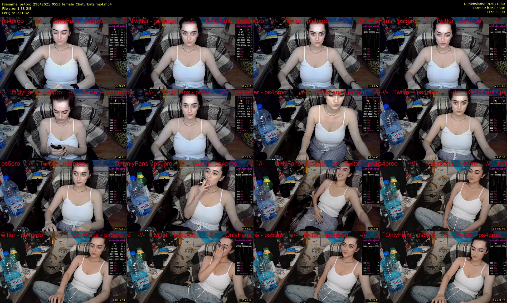 ps4pro — 92 minute Chaturbate female cam show recording, 1080p, Apr 29, 2021