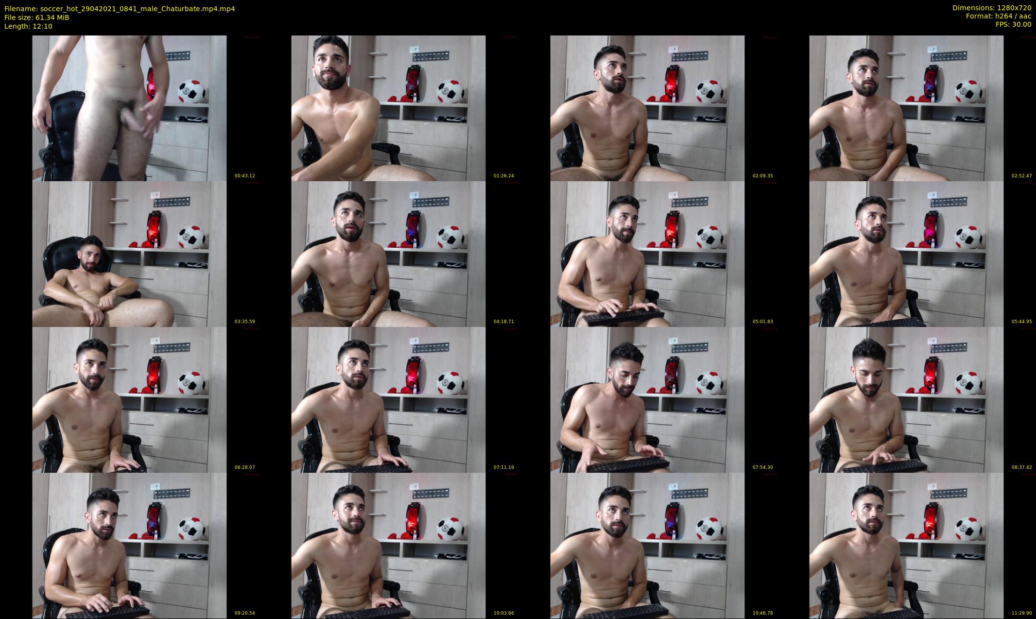 soccer_hot — 13 minute Chaturbate male cam show recording, 720p, Apr 29, 2021