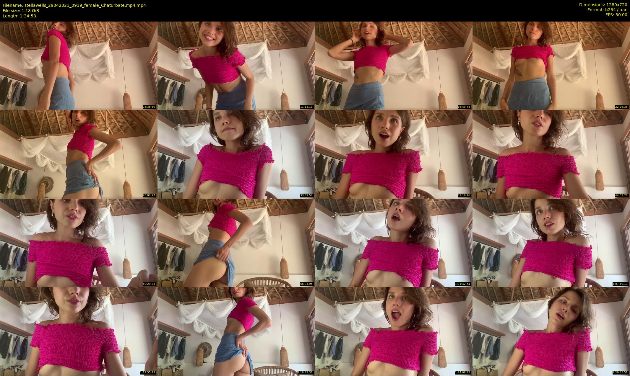 stellawells — 95 minute Chaturbate female cam show recording, 720p, Apr 29, 2021