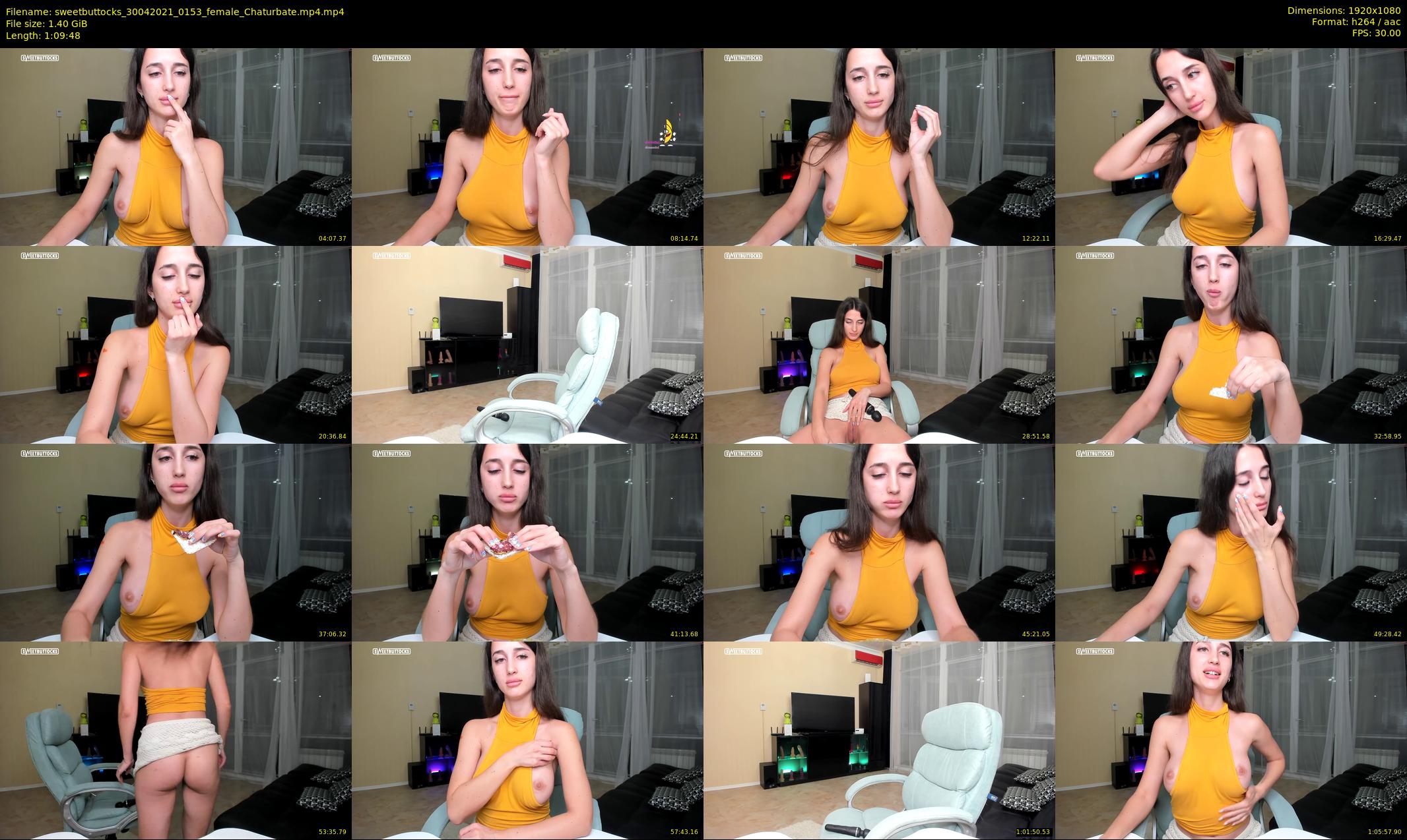 sweetbuttocks — 70 minute Chaturbate female cam show recording, 1080p, Apr 30, 2021