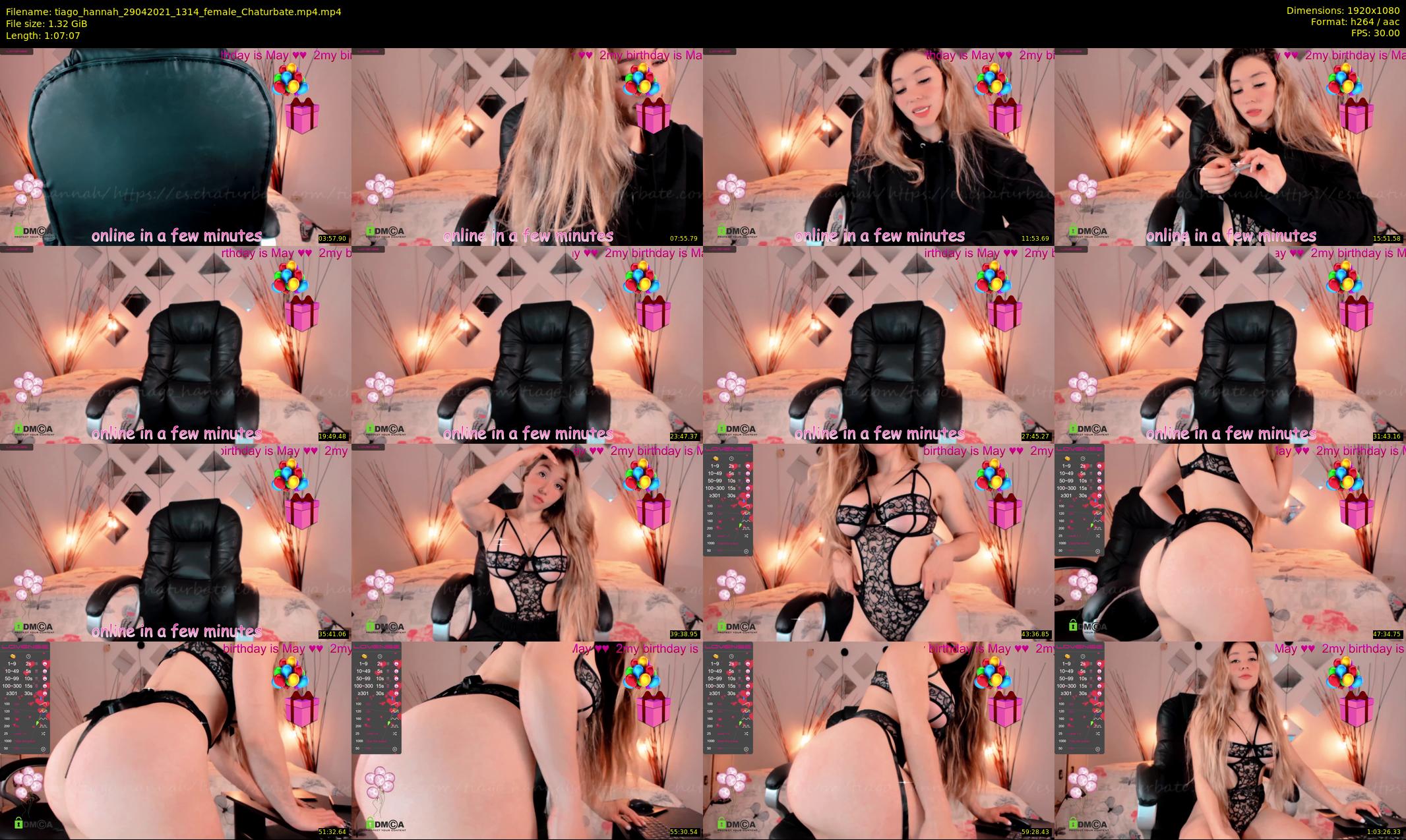 tiago_hannah — 68 minute Chaturbate couple cam show recording, 1080p, Apr 29, 2021