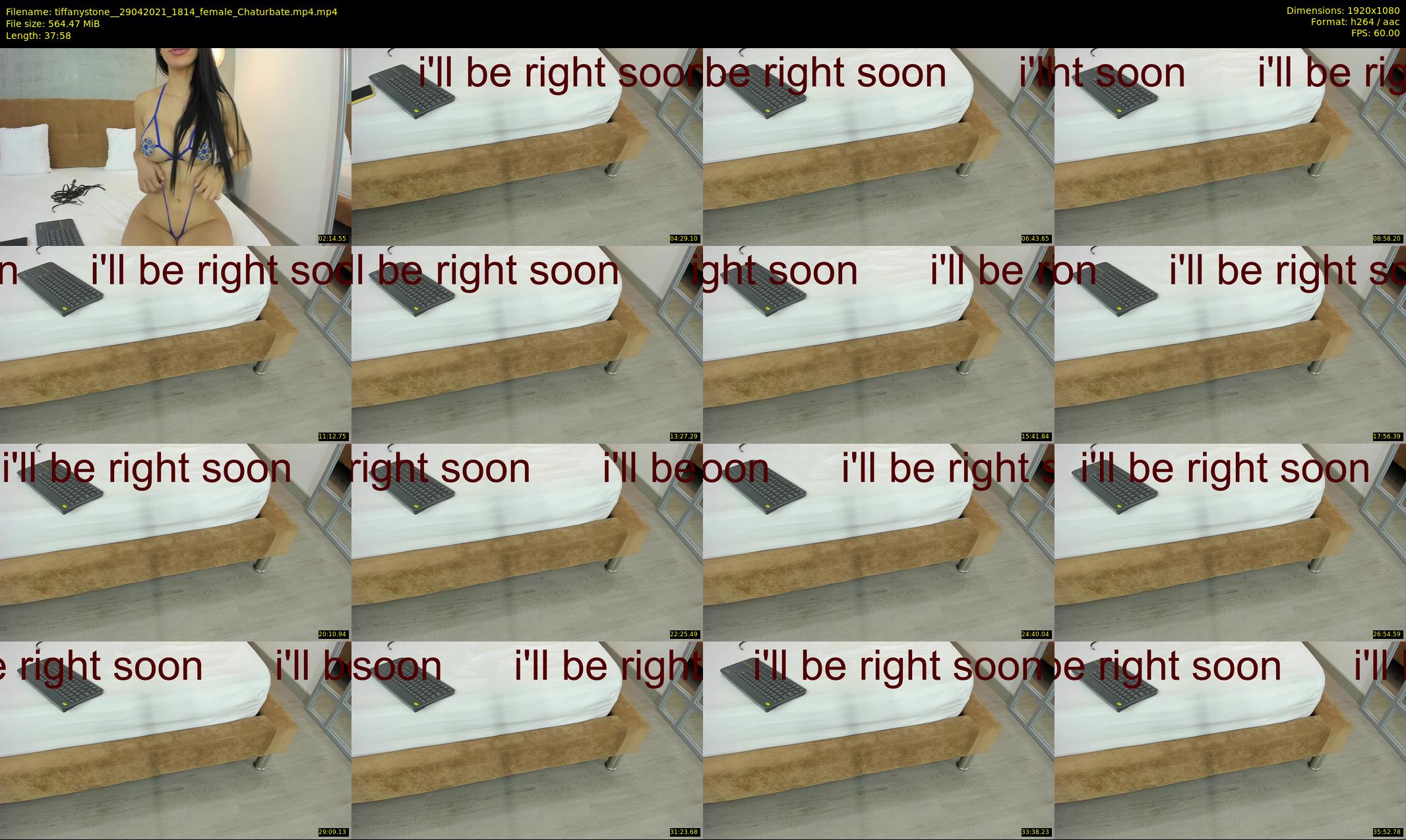 tiffanystone_ — 38 minute Chaturbate female cam show recording, 1080p, Apr 29, 2021
