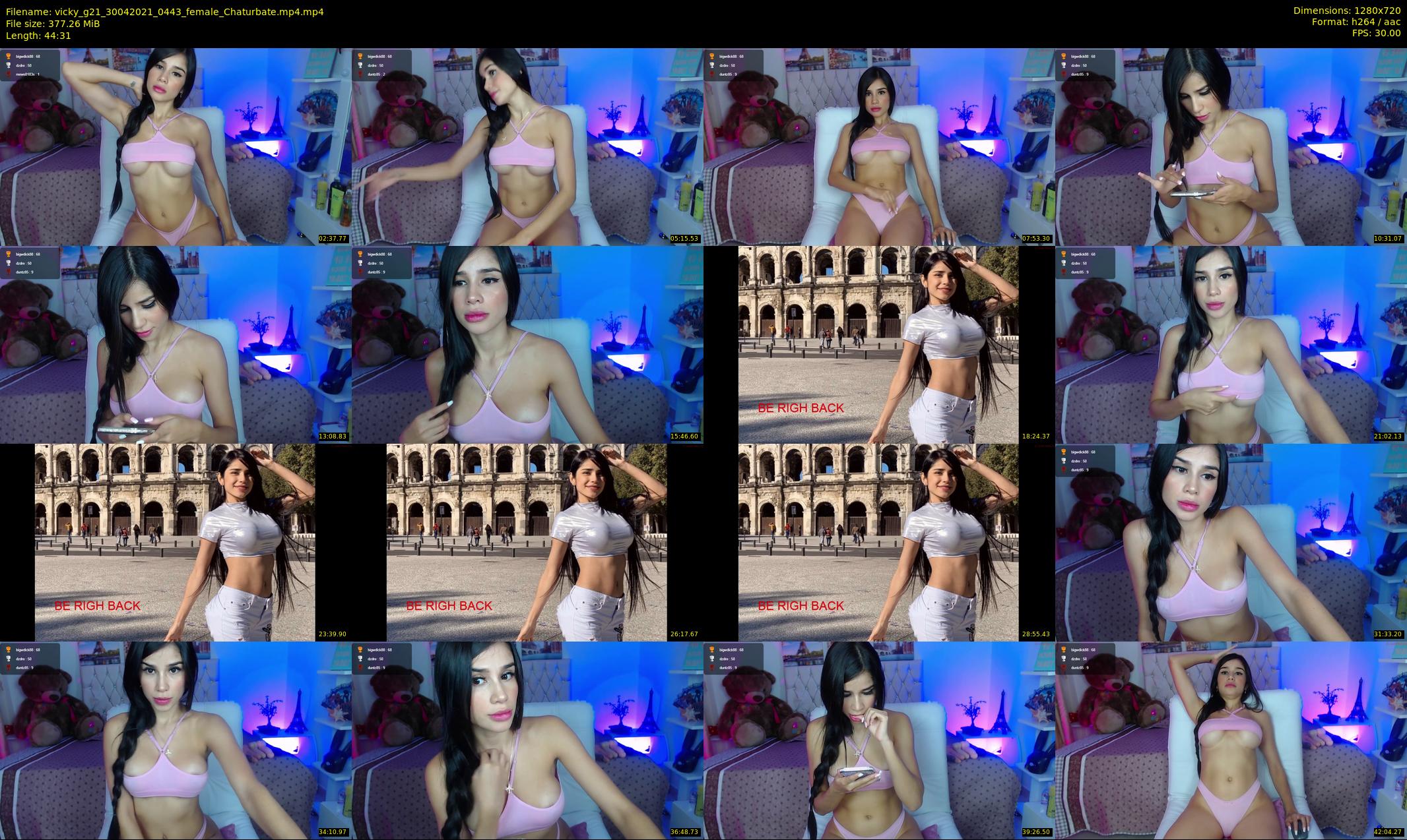 vicky_g21 — 45 minute Chaturbate female cam show recording, 720p, Apr 30, 2021