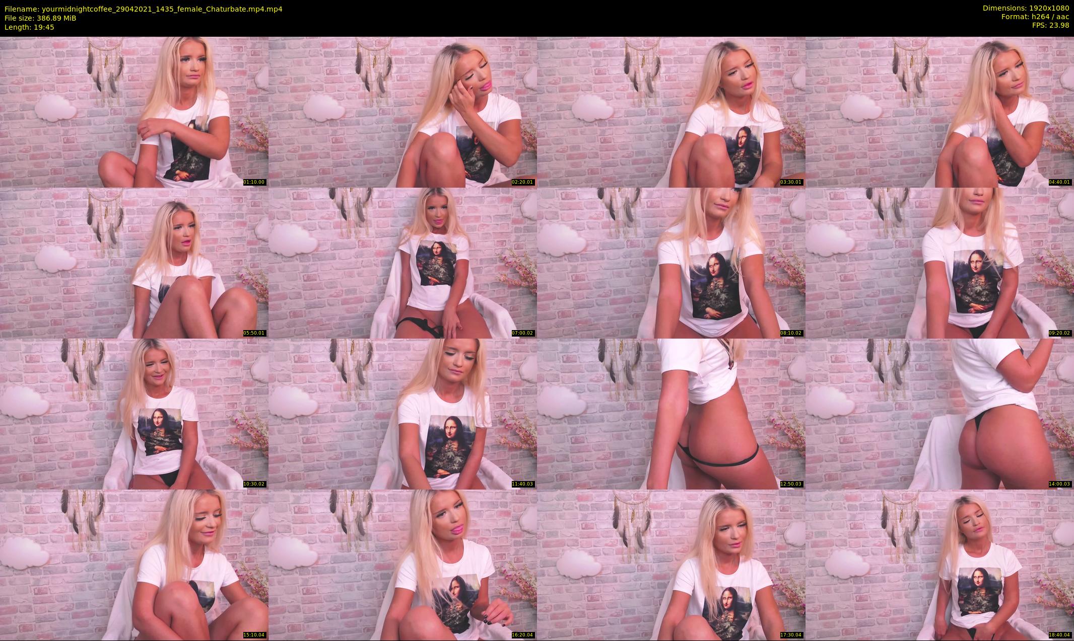 yourmidnightcoffee — 20 minute Chaturbate female cam show recording, 1080p, Apr 29, 2021