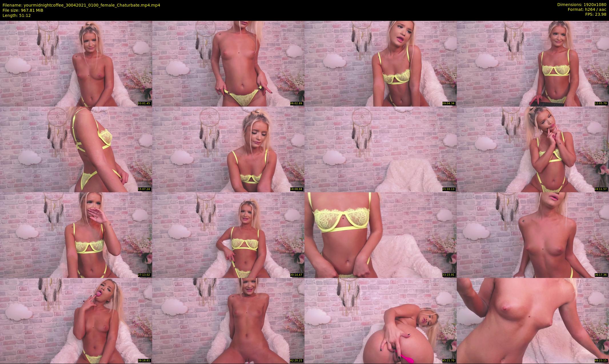 yourmidnightcoffee — 52 minute Chaturbate female cam show recording, 1080p, Apr 30, 2021