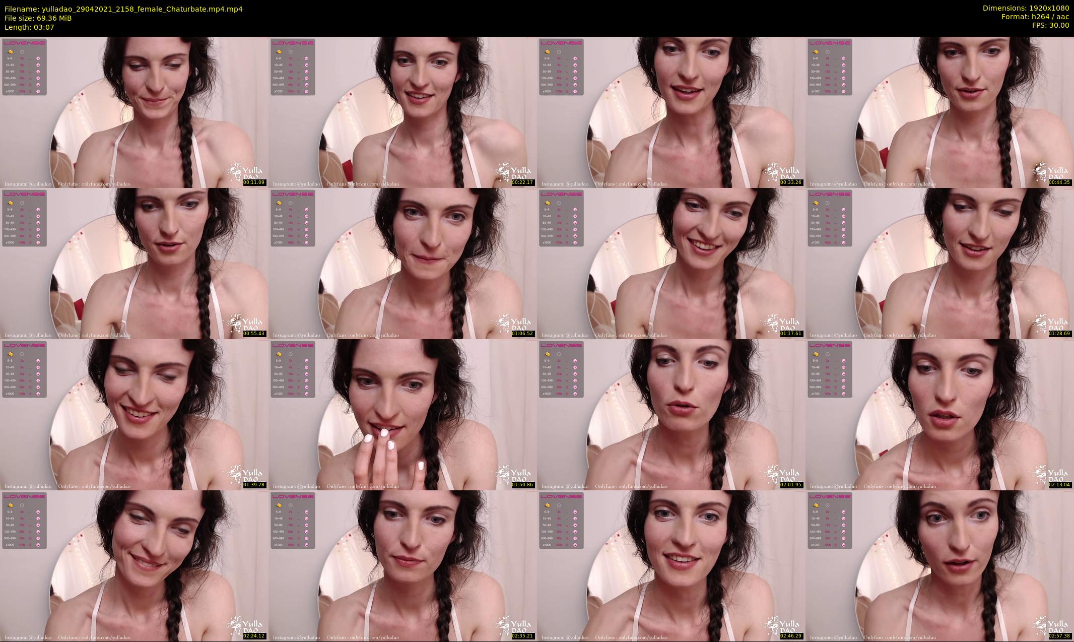 yulladao — 4 minute Chaturbate female cam show recording, 1080p, Apr 29, 2021