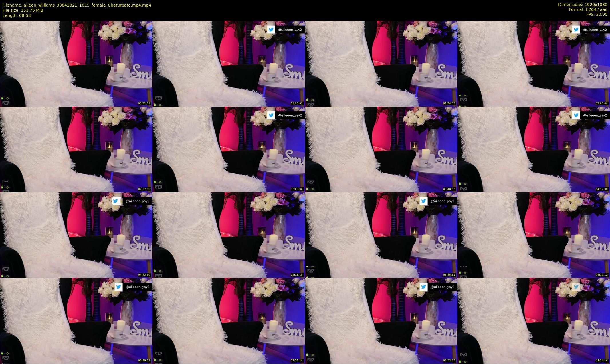 aileen_williams — 9 minute Chaturbate female cam show recording, 1080p, Apr 30, 2021