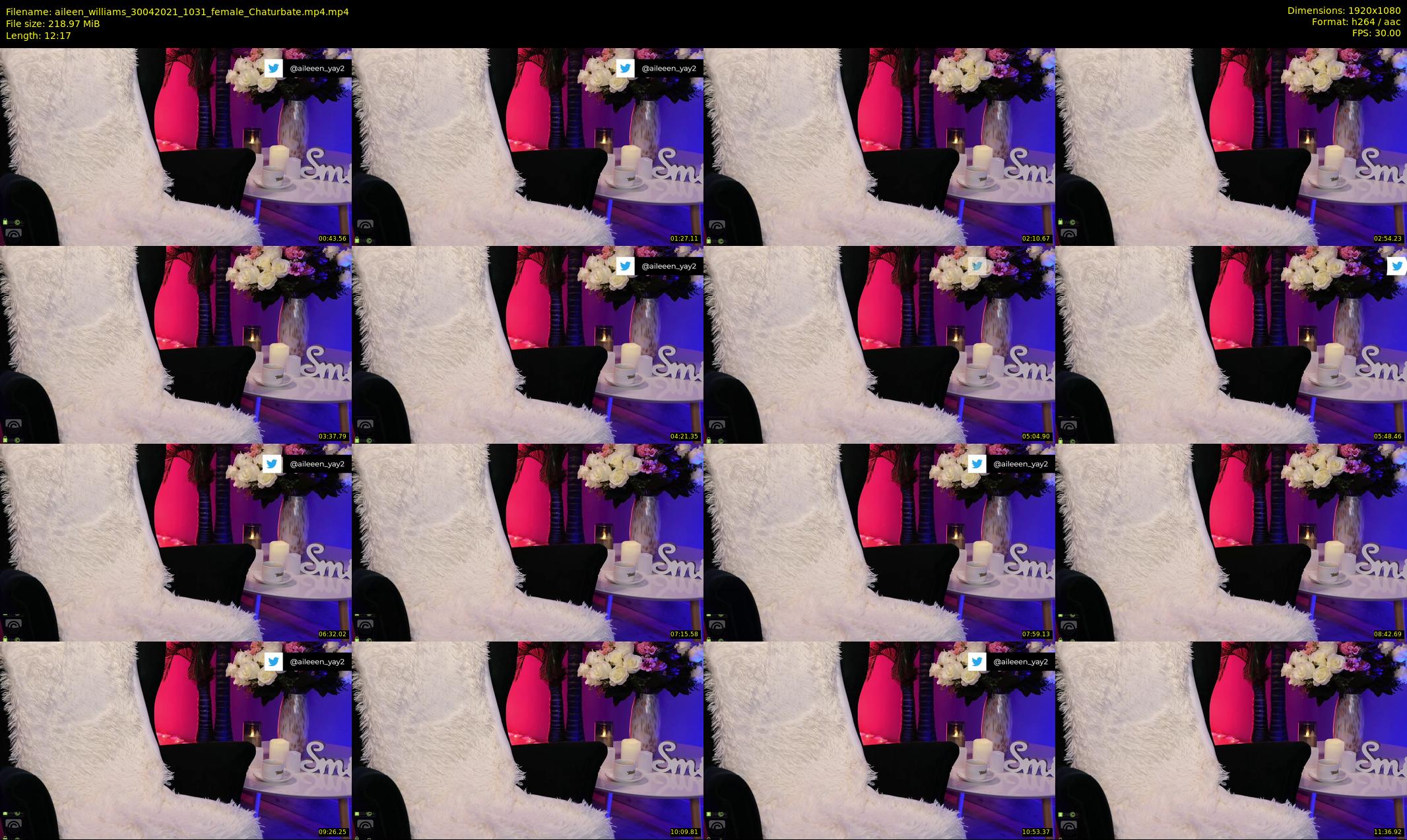 aileen_williams — 13 minute Chaturbate female cam show recording, 1080p, Apr 30, 2021