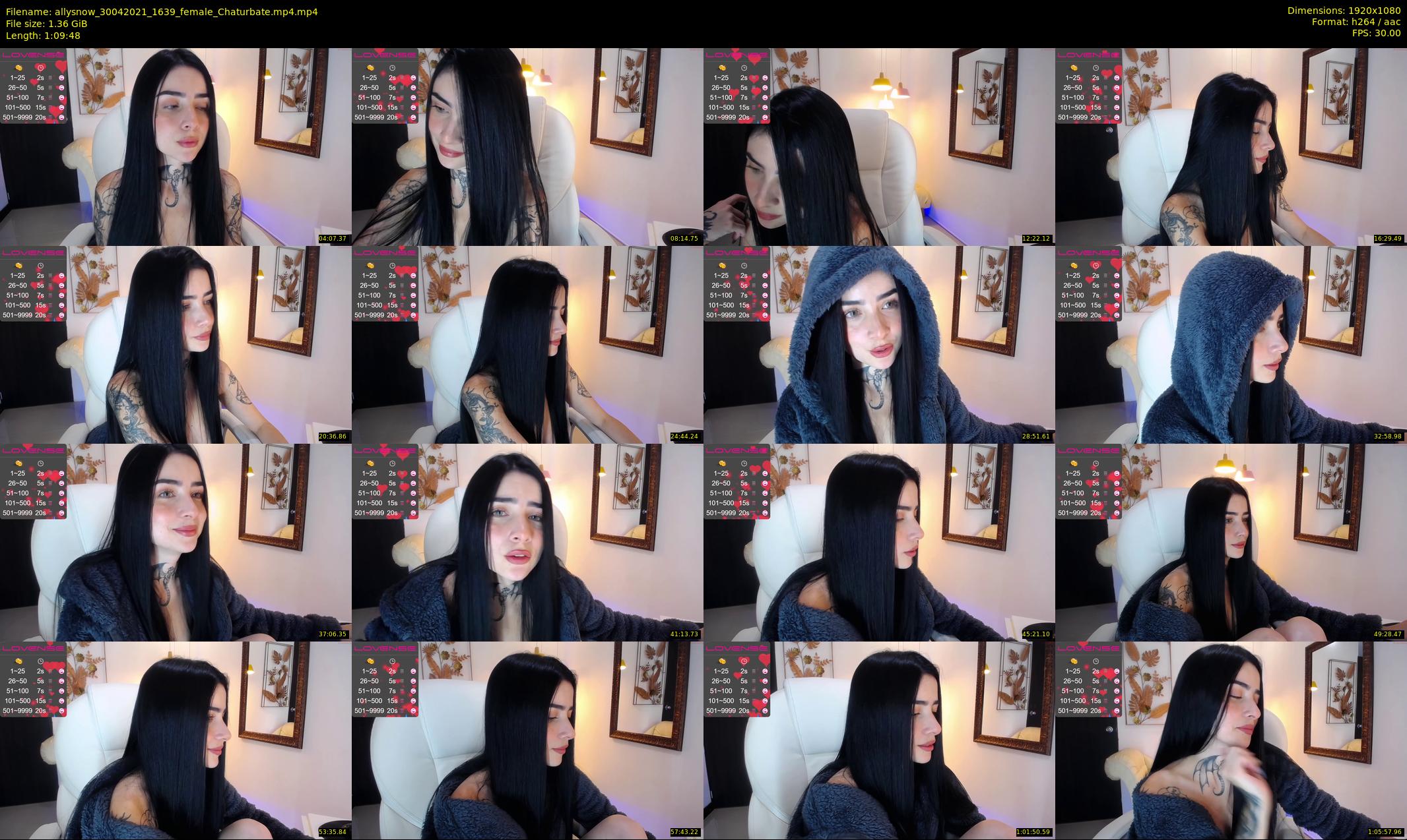 allysnow — 70 minute Chaturbate female cam show recording, 1080p, Apr 30, 2021