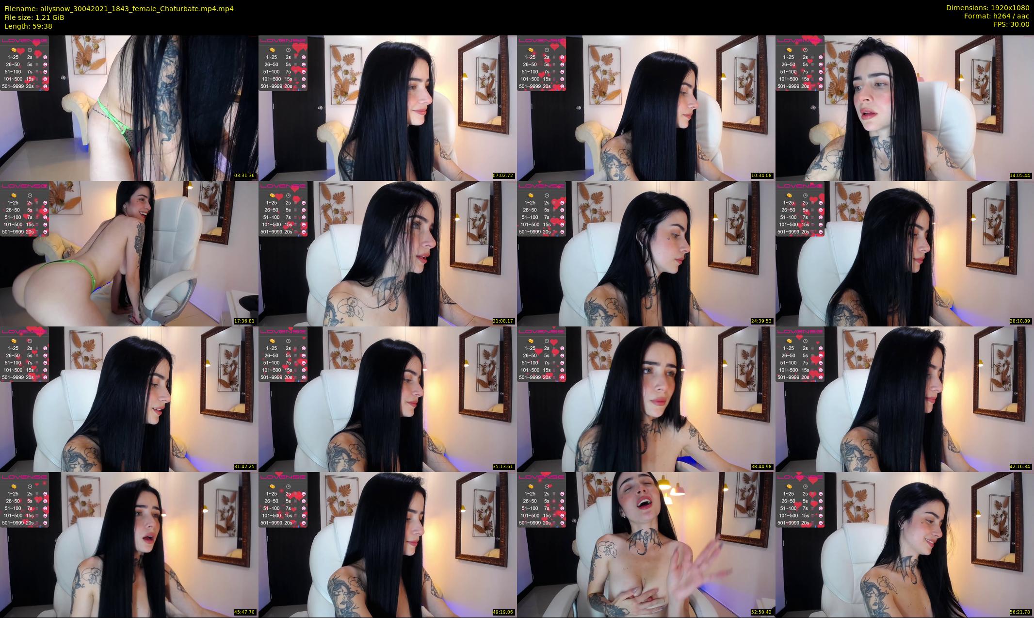 allysnow — 60 minute Chaturbate female cam show recording, 1080p, Apr 30, 2021