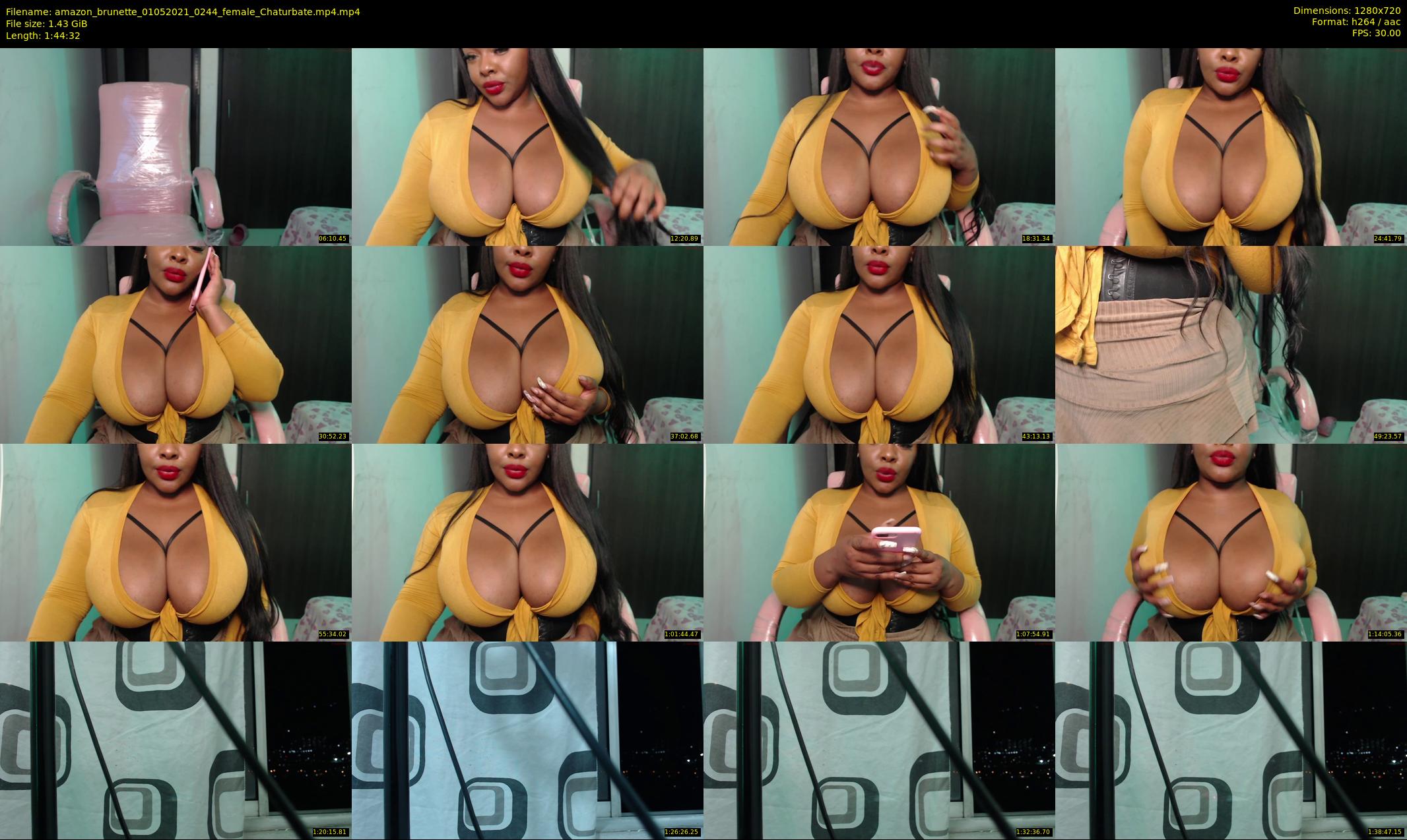 amazon_brunette — 105 minute Chaturbate female cam show recording, 720p, May 1, 2021