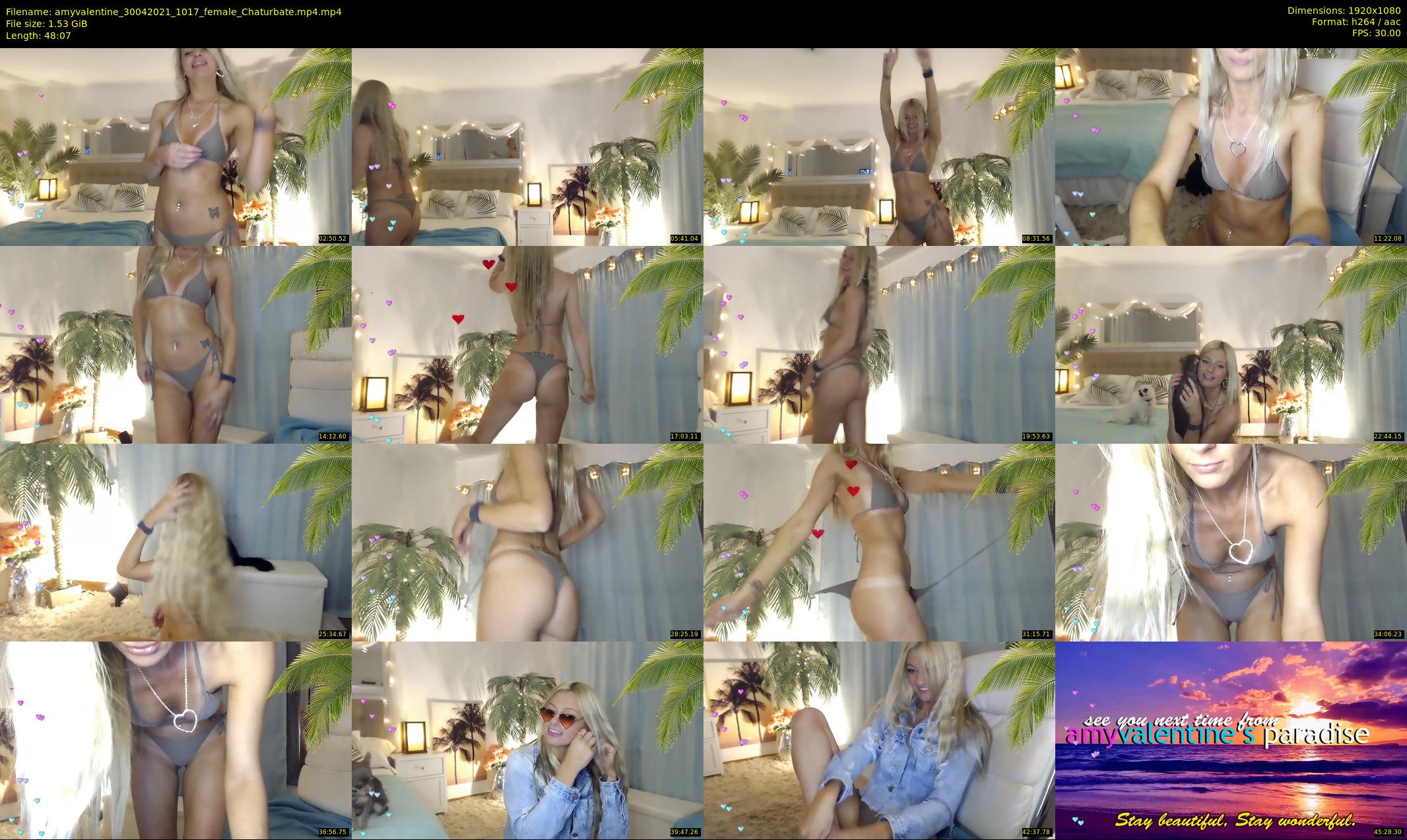 amyvalentine — 49 minute Chaturbate female cam show recording, 1080p, Apr 30, 2021